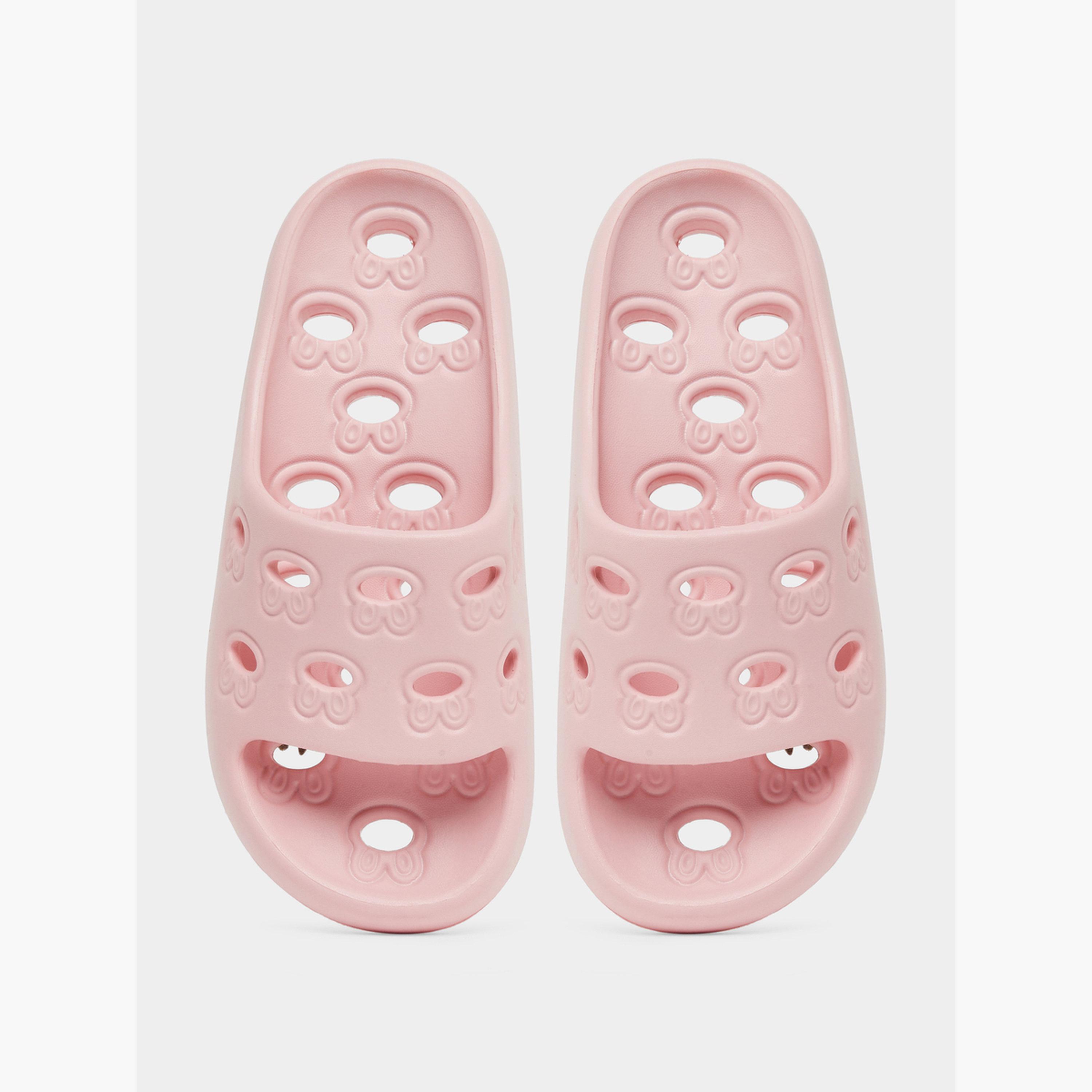 Take Two Solid Cut Out Anti-Slip Bathroom Slippers-women-shoes-flats-slides-image-5