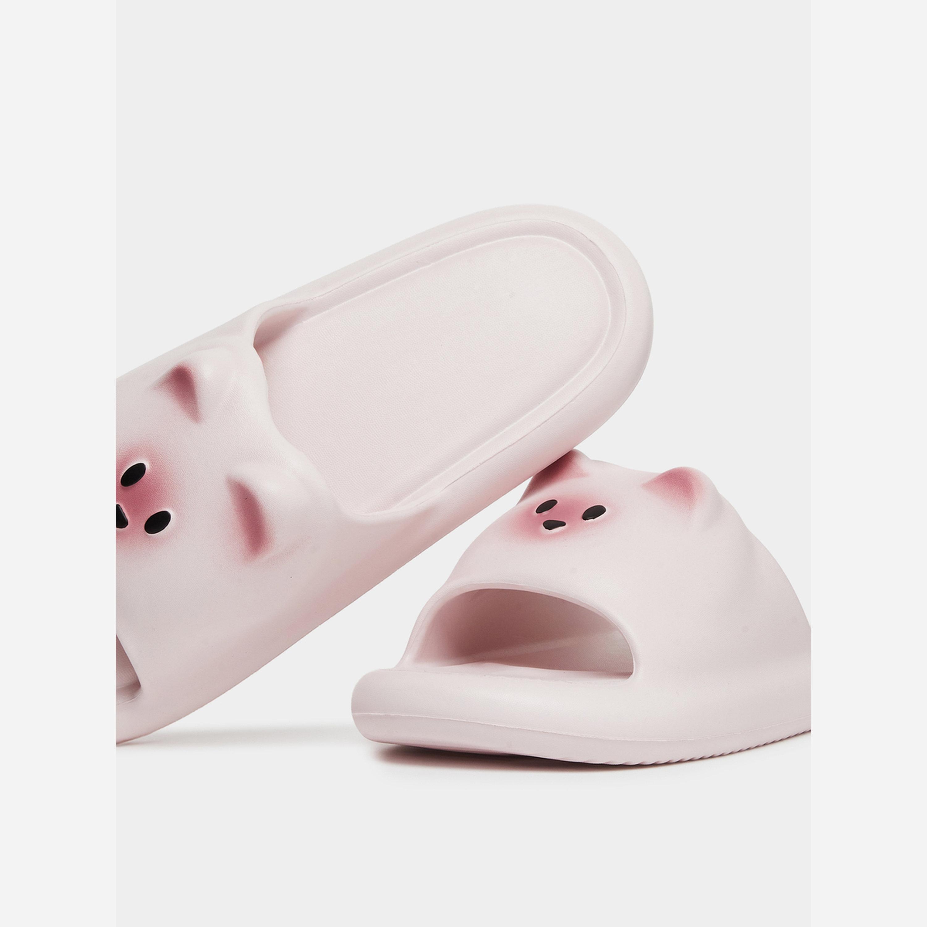 Take Two Solid Kitty Anti-Slip Bathroom Slippers-women-shoes-flipflopsandslides-image-4