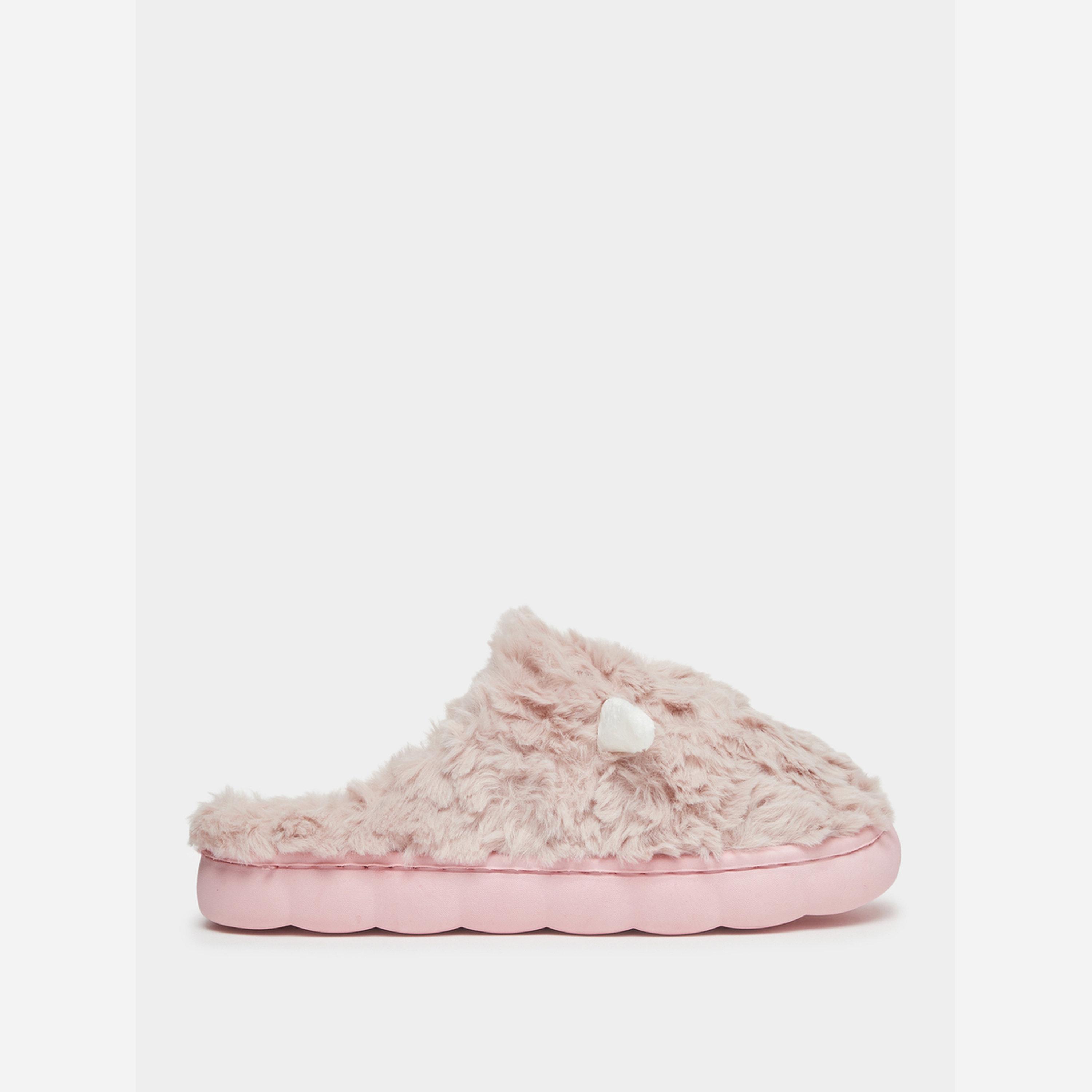 تيك تو - شبشب منزلي مزين باذان خروف من الفرو-women-shoes-bedroomslippers-image-2