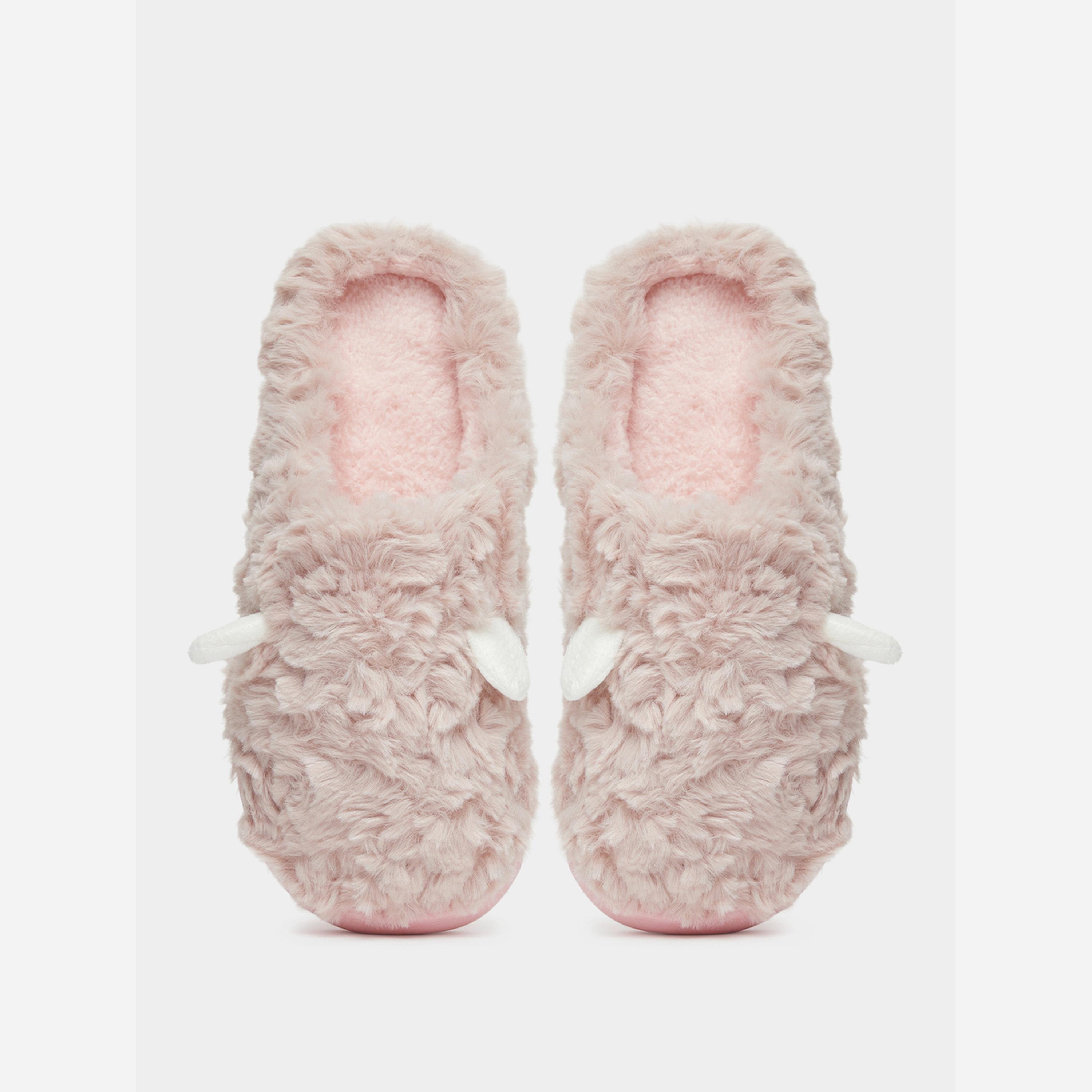 تيك تو - شبشب منزلي مزين باذان خروف من الفرو-women-shoes-bedroomslippers-image-3