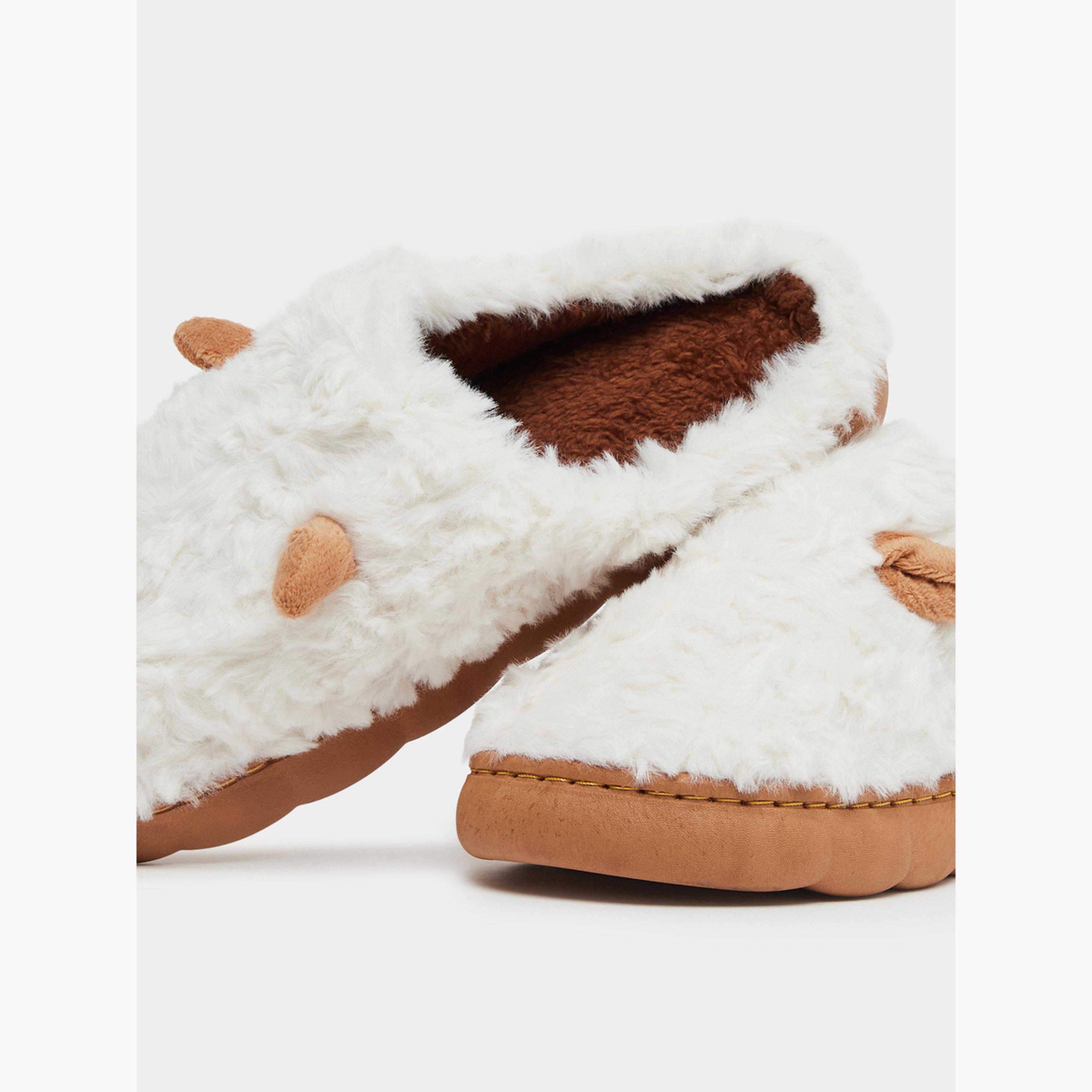 تيك تو - شبشب مزين بأذن خروف مخملية-women-shoes-bedroomslippers-image-3