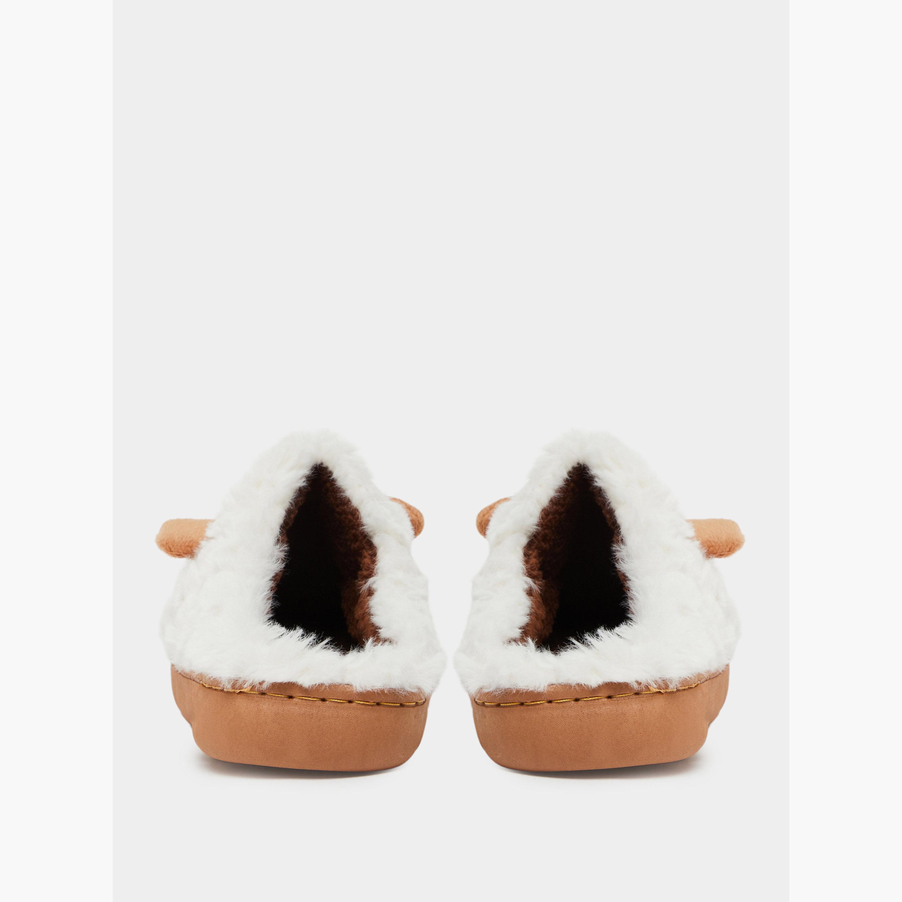 تيك تو - شبشب مزين بأذن خروف مخملية-women-shoes-bedroomslippers-image-4