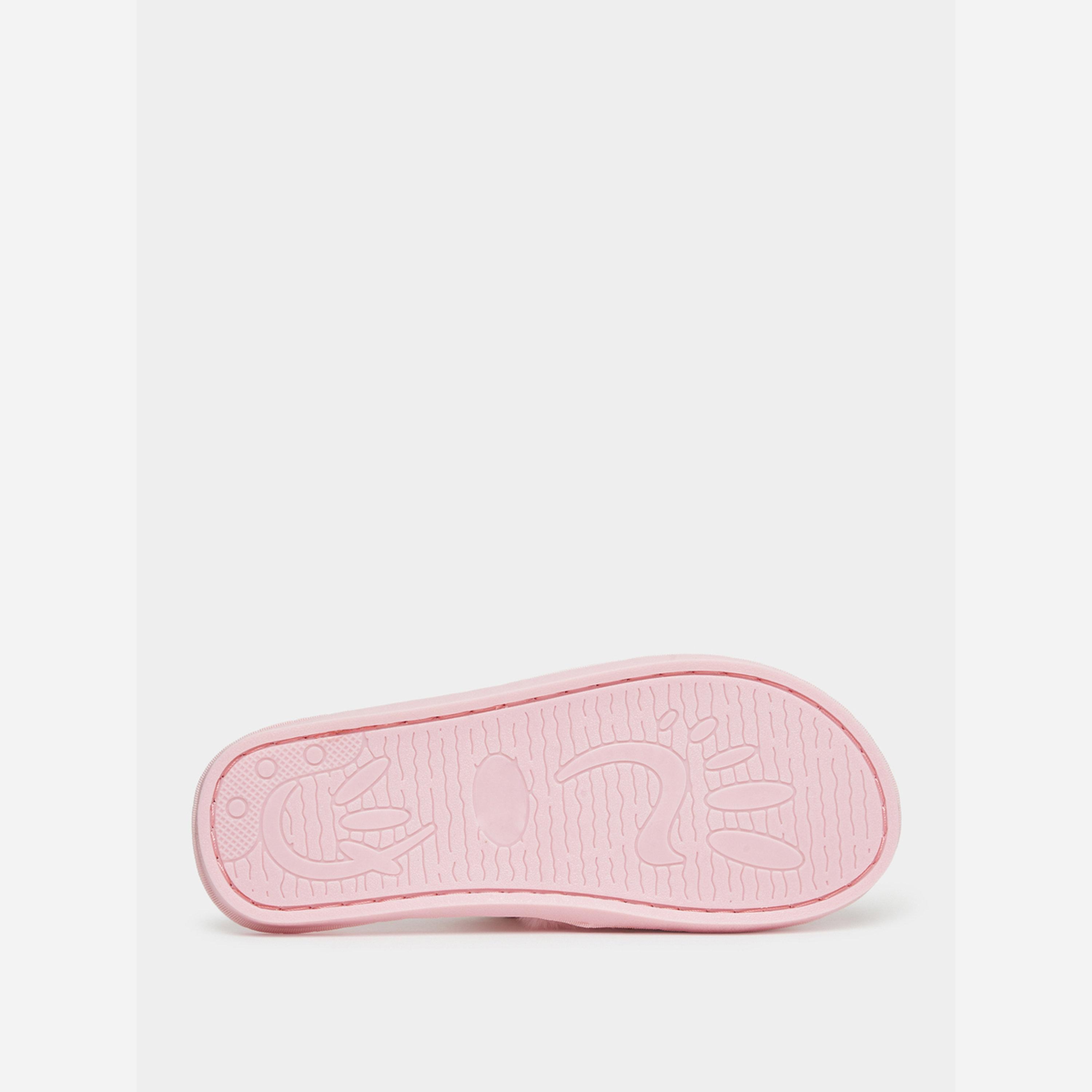 تيك تو - شبشب منزلي مخمل مزين بزهور-women-shoes-bedroomslippers-image-6