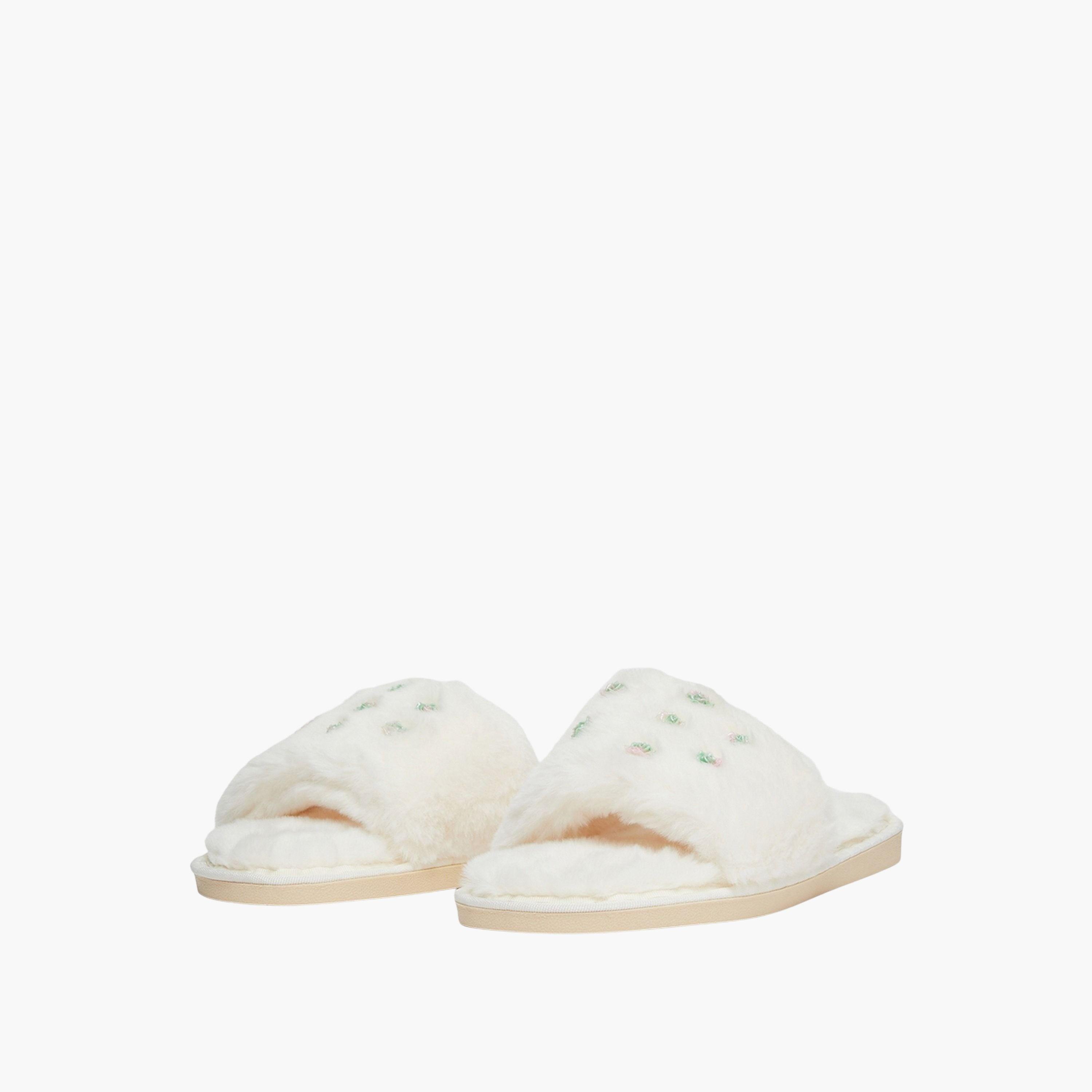 تيك تو - شبشب منزلي مزين بزهور-women-shoes-bedroomslippers-image-1