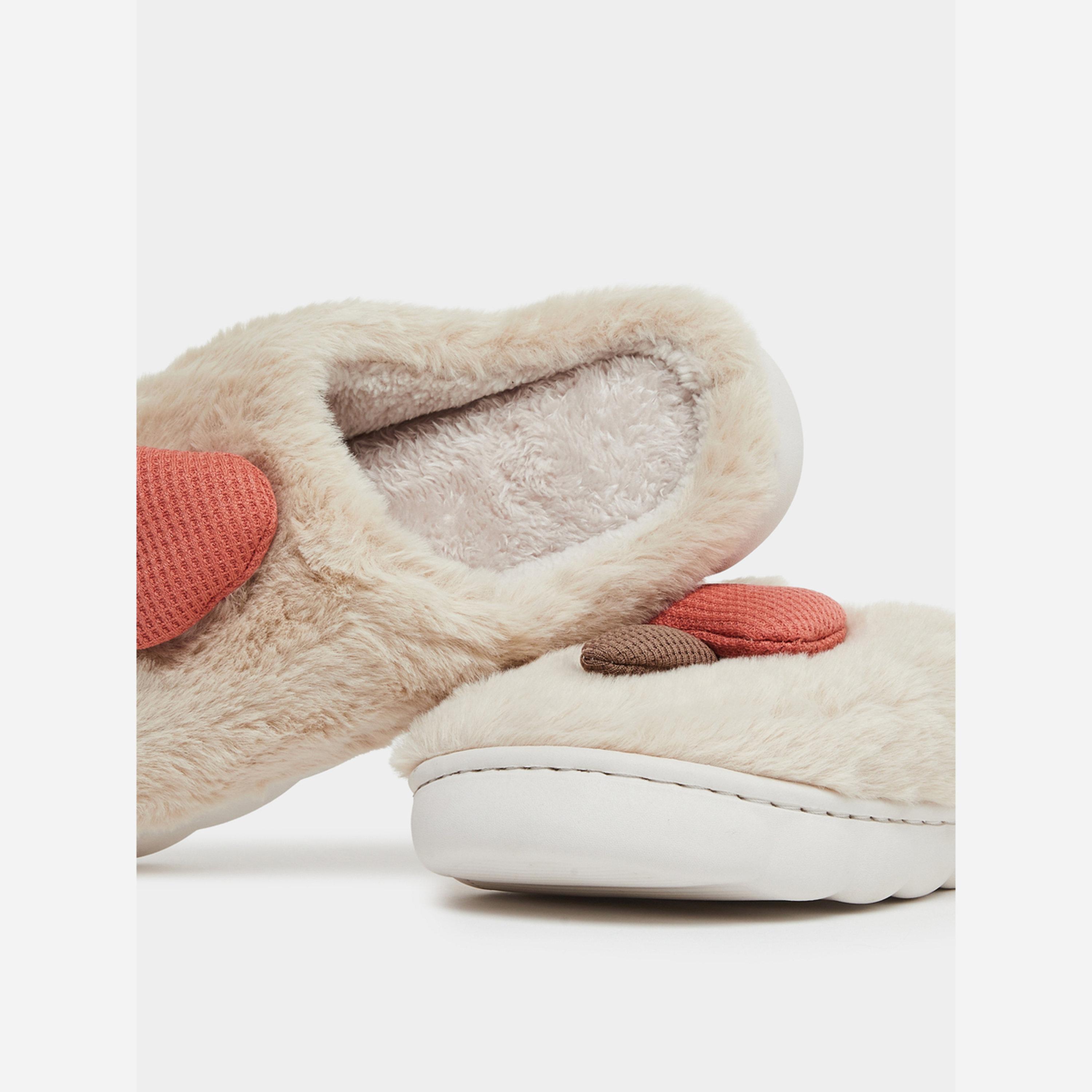 تيك تو - شبشب نوم فرو لون بيج-women-shoes-bedroomslippers-image-4