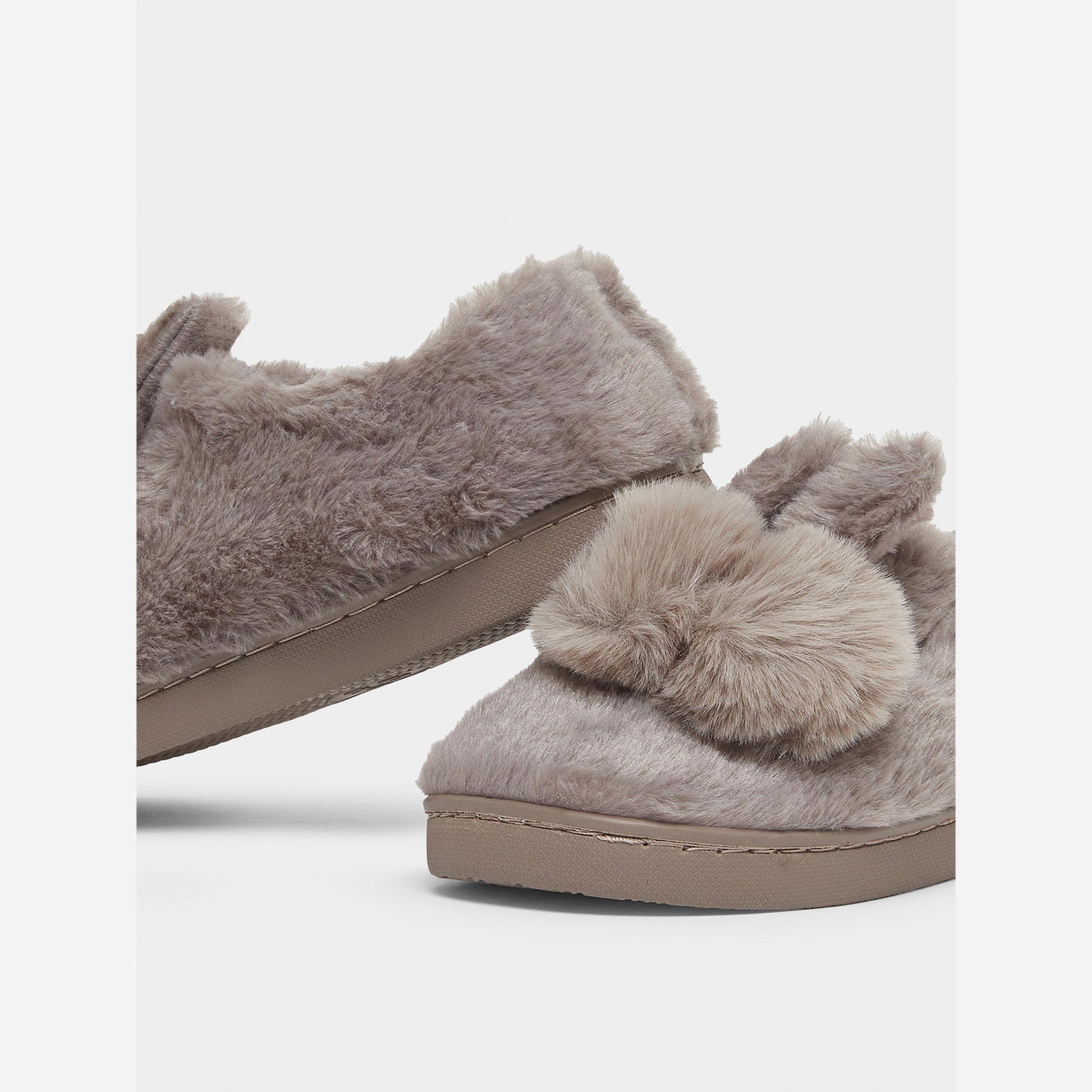 Take Two Solid Plush Cute Rabbit Bedroom Slippers-women-shoes-bedroomslippers-image-4