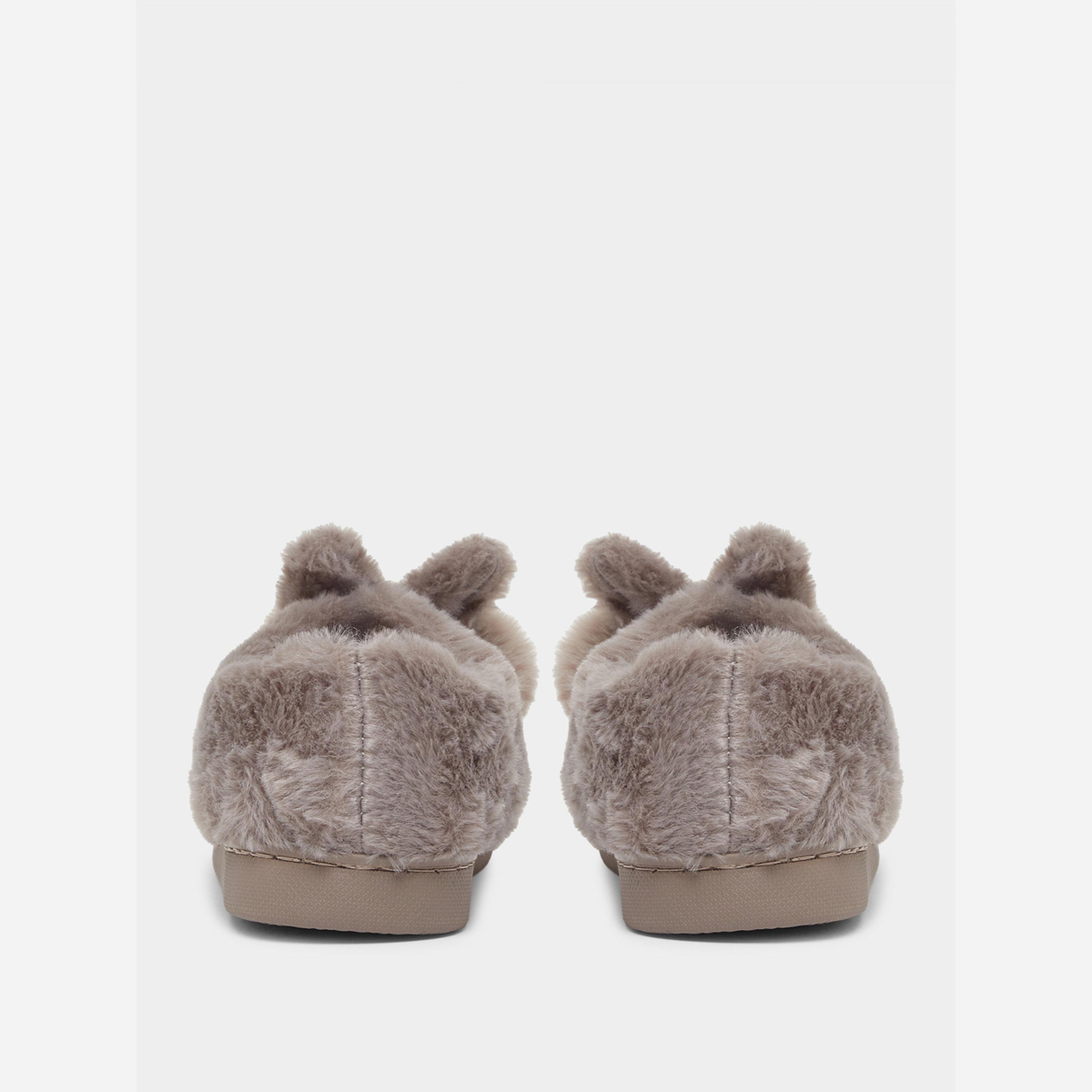 Take Two Solid Plush Cute Rabbit Bedroom Slippers-women-shoes-bedroomslippers-image-5