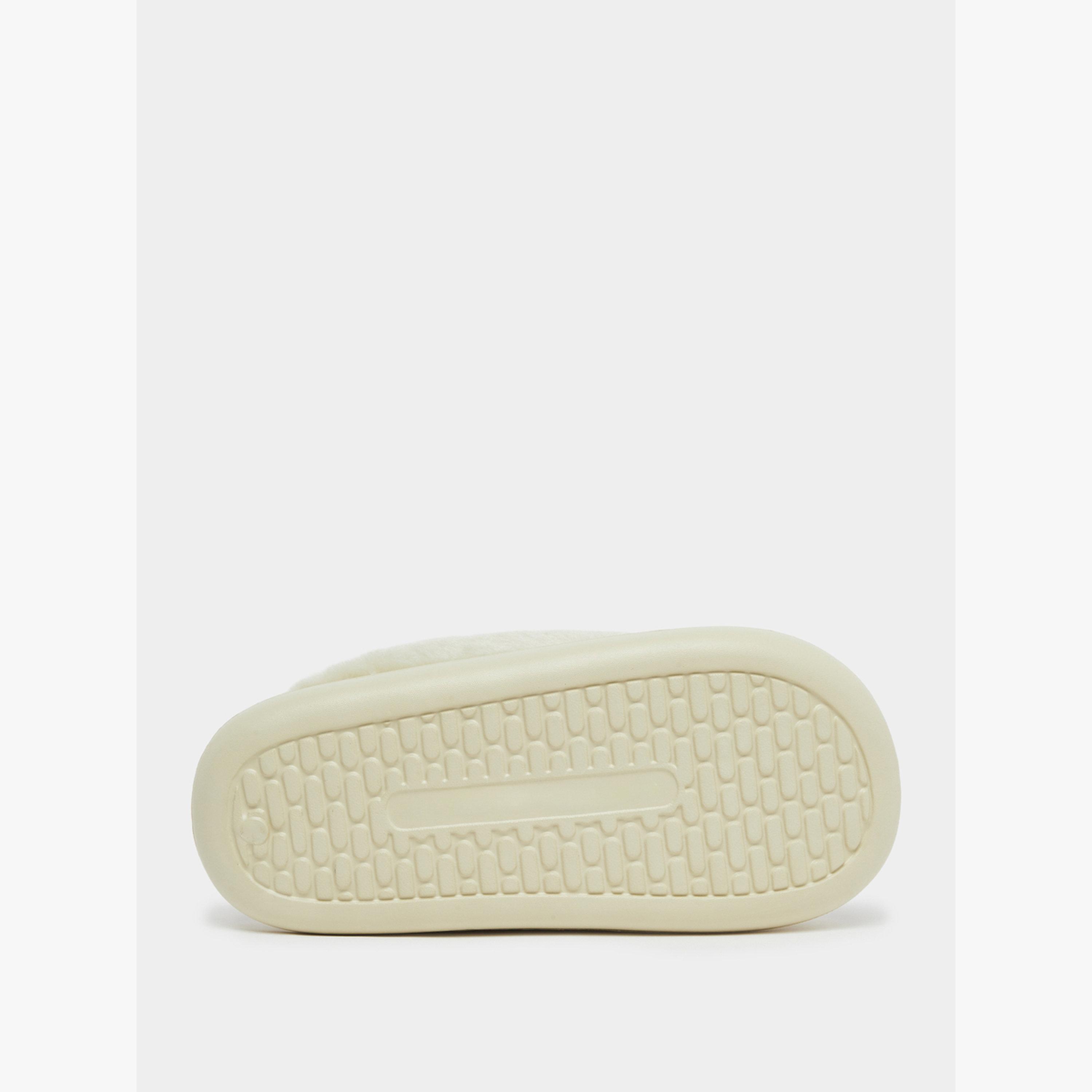 Take Two Faux Fur Plush Bow Detail Bedroom Slippers-women-shoes-bedroomslippers-image-6
