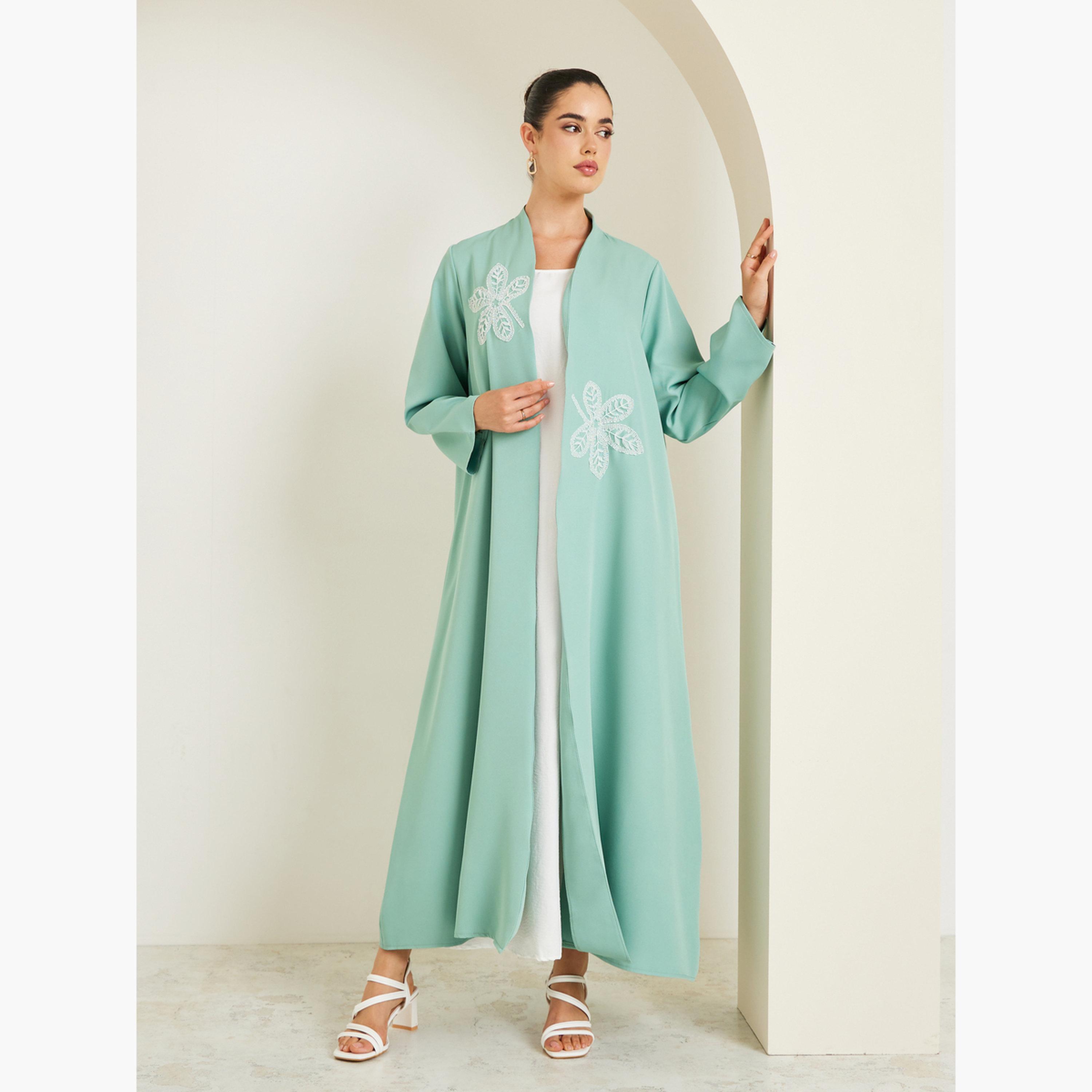عباية بتفاصيل مطرزة-women-arabicclothing-abayas-image-1