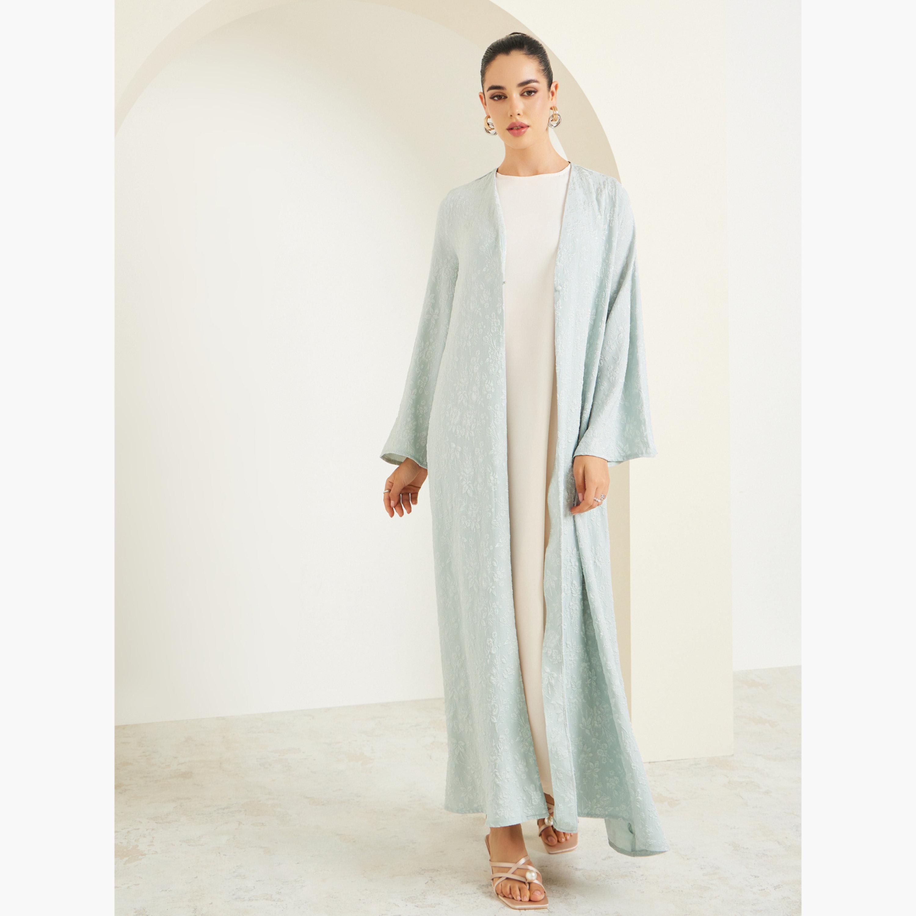 عباية جاكار مفتوحة من الأمام-women-arabicclothing-abayas-image-2