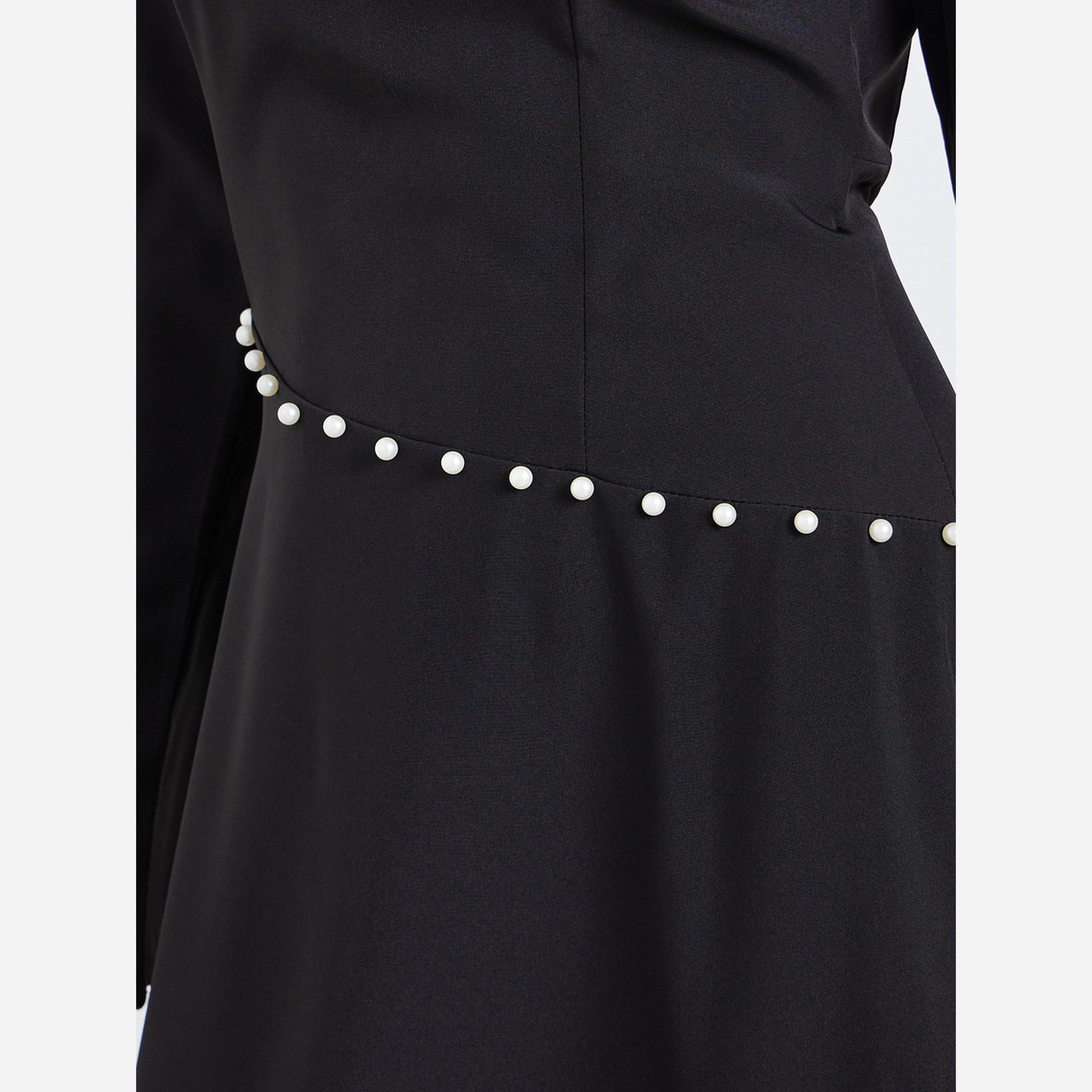 ستايلي - فستان نسائي مزين باللؤلؤ الصناعي-women-clothing-dresses-image-5
