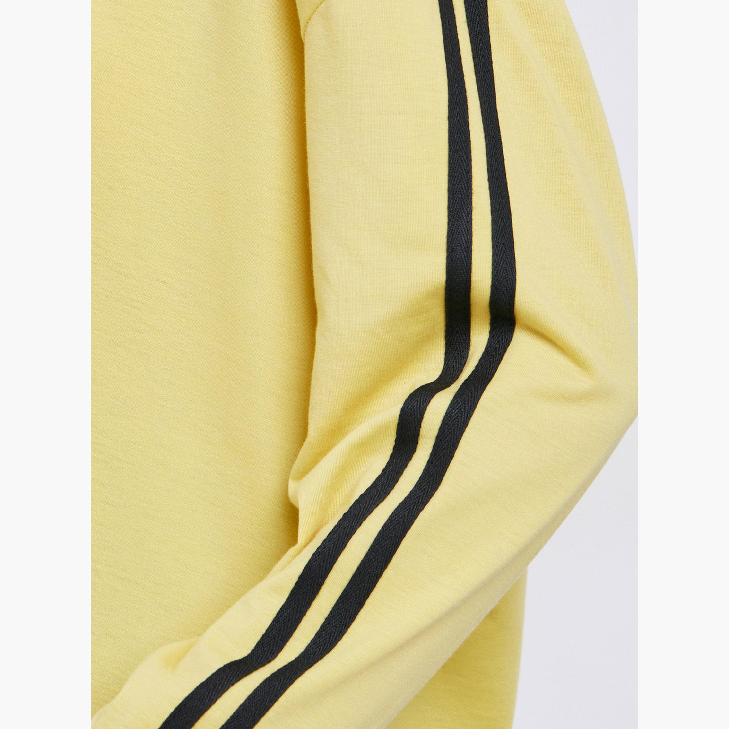 تيشيرت واسع بألوان متباينة وأكمام طويلة-women-clothing-tshirts-image-3