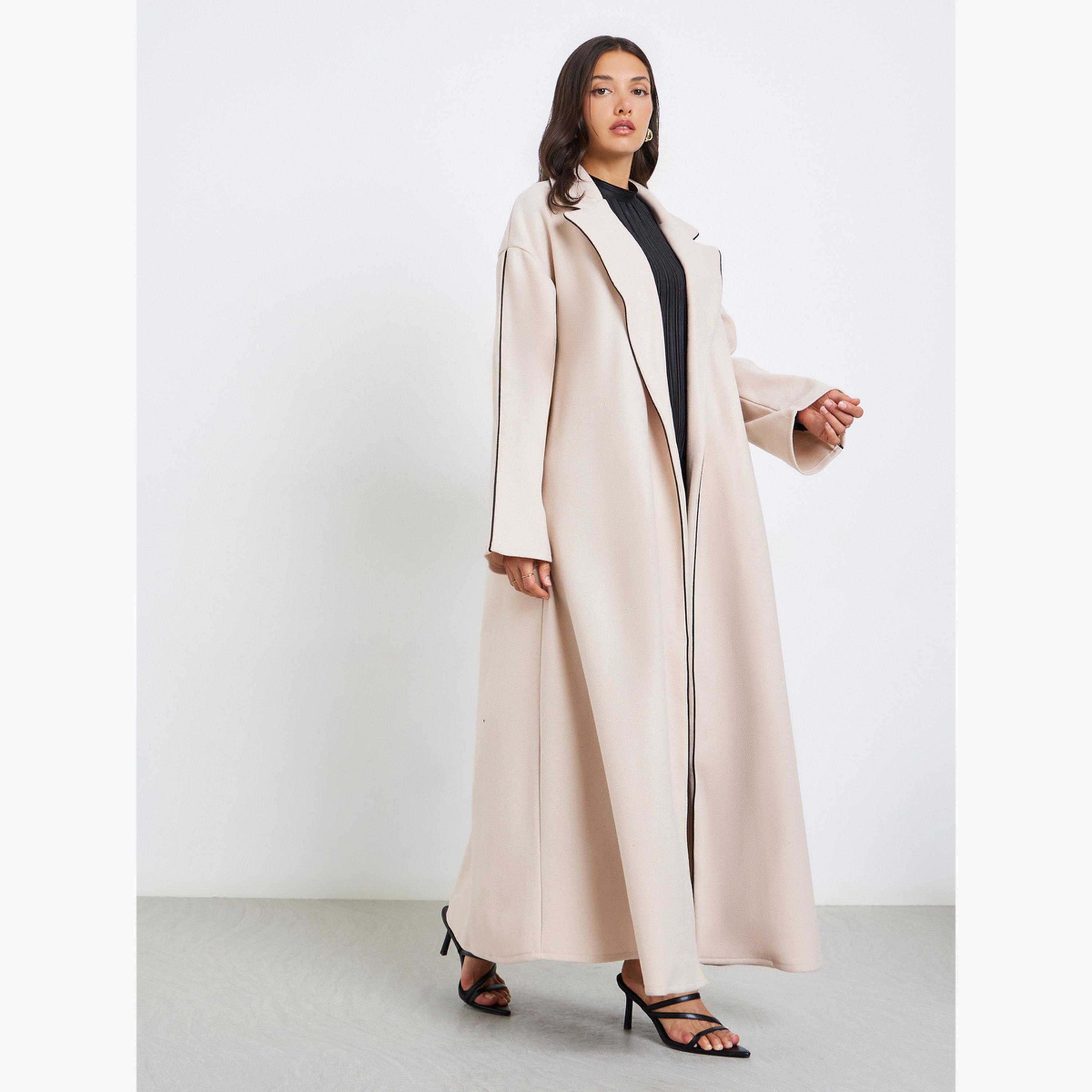 عباية بتفاصيل حافة متباينة-women-arabicclothing-abayas-image-3
