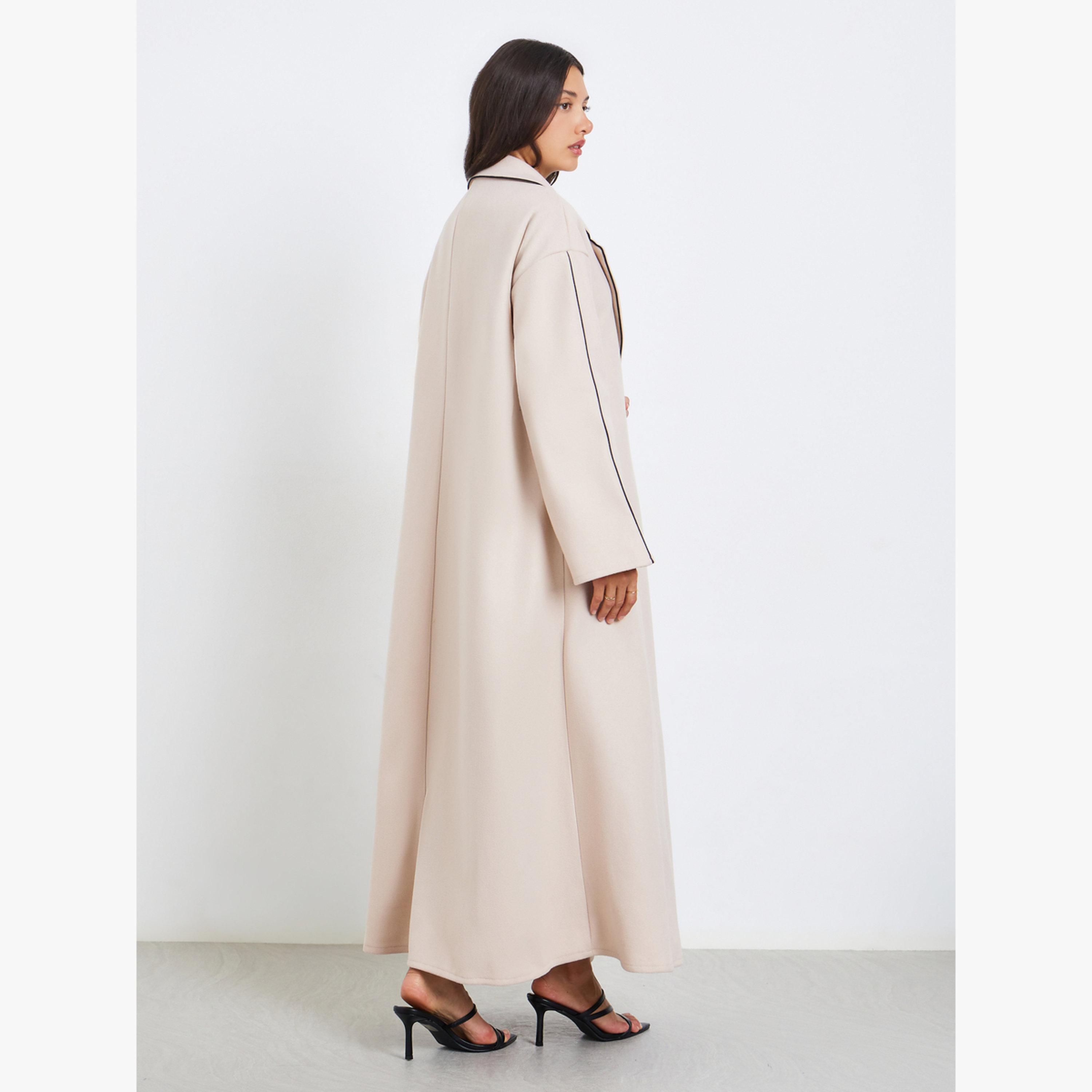 عباية بتفاصيل حافة متباينة-women-arabicclothing-abayas-image-5
