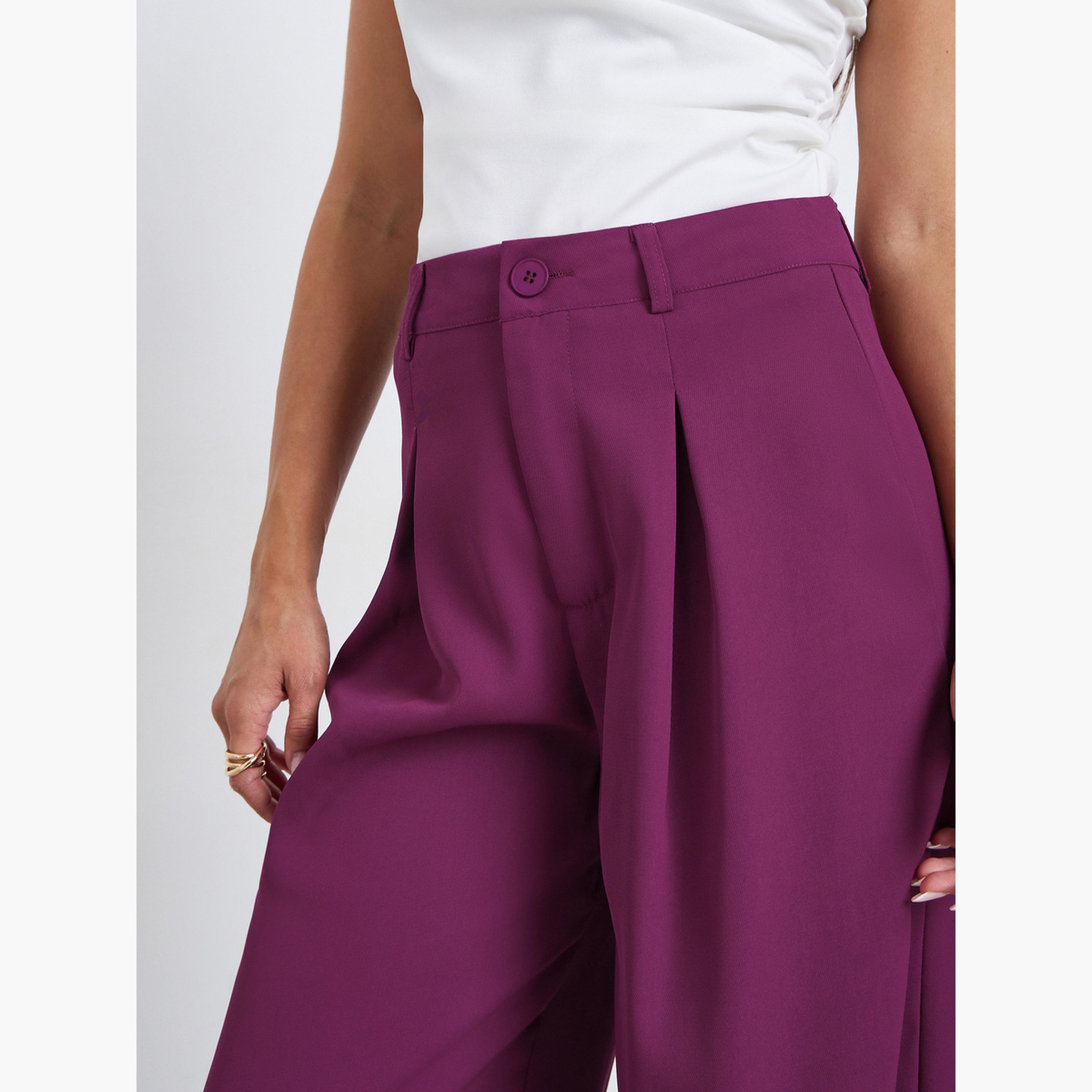 بنطال كاجوال بأرجل واسعة-women-clothing-bottoms-trousers-image-3