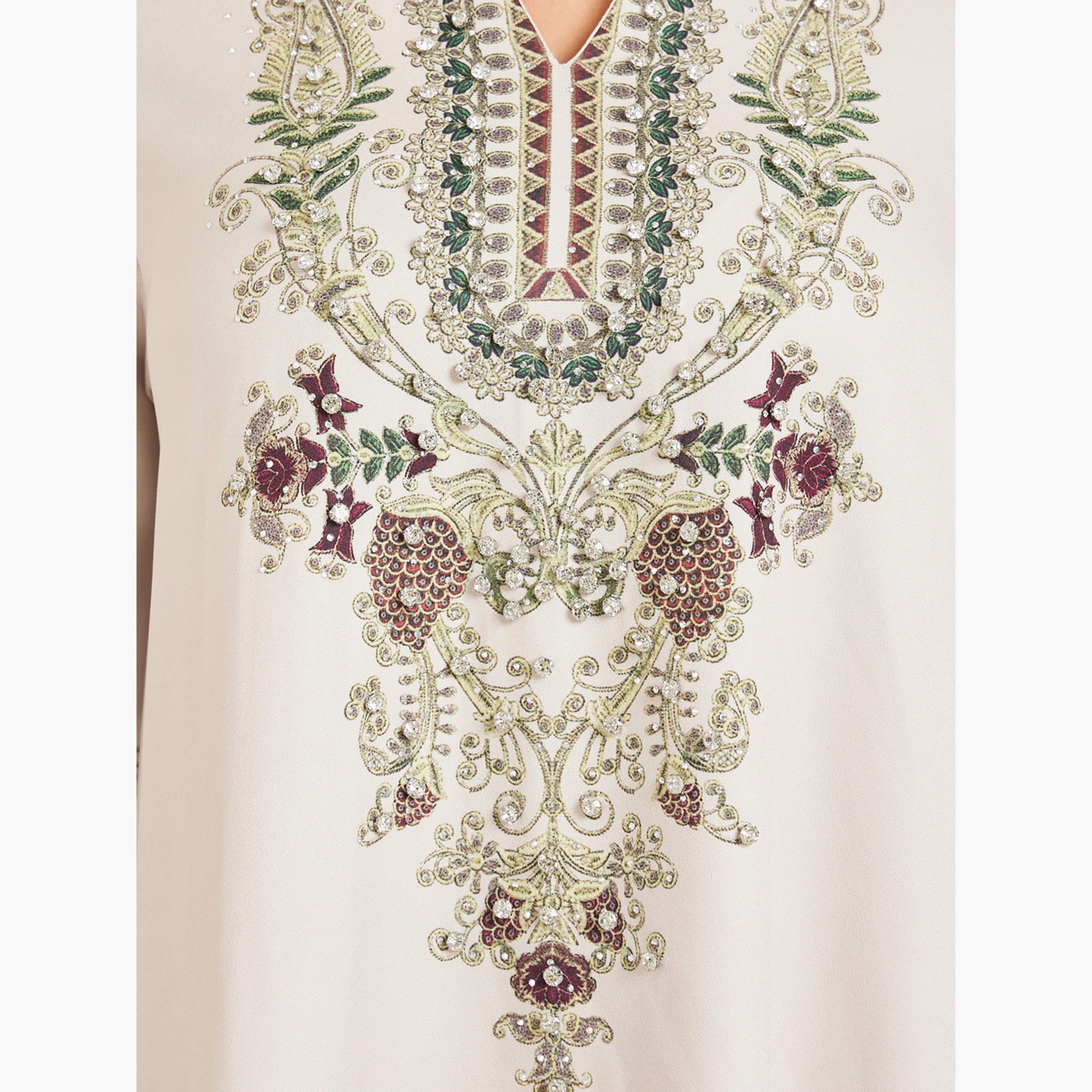 جلابية طويلة بحافة واسعة وتفاصيل مزينة-women-arabicclothing-jalabiyas-image-4