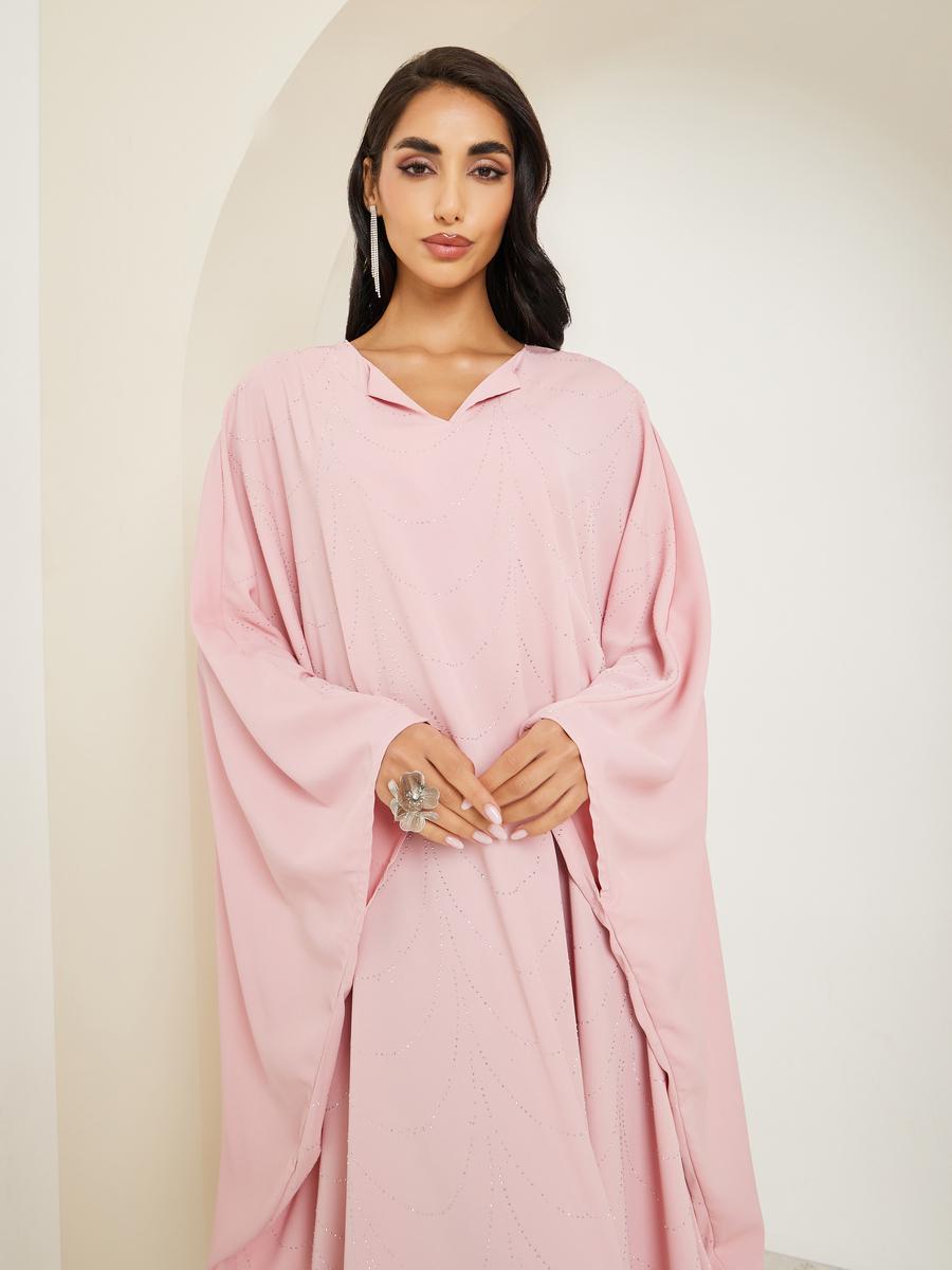 قفطان طويل مزين-women-arabicclothing-kaftan-image-2