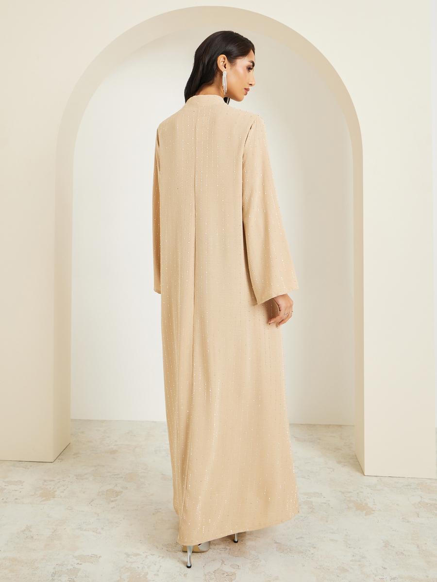 جلابية بياقة قائمة مزينة بالكريستال-women-arabicclothing-jalabiyas-image-4