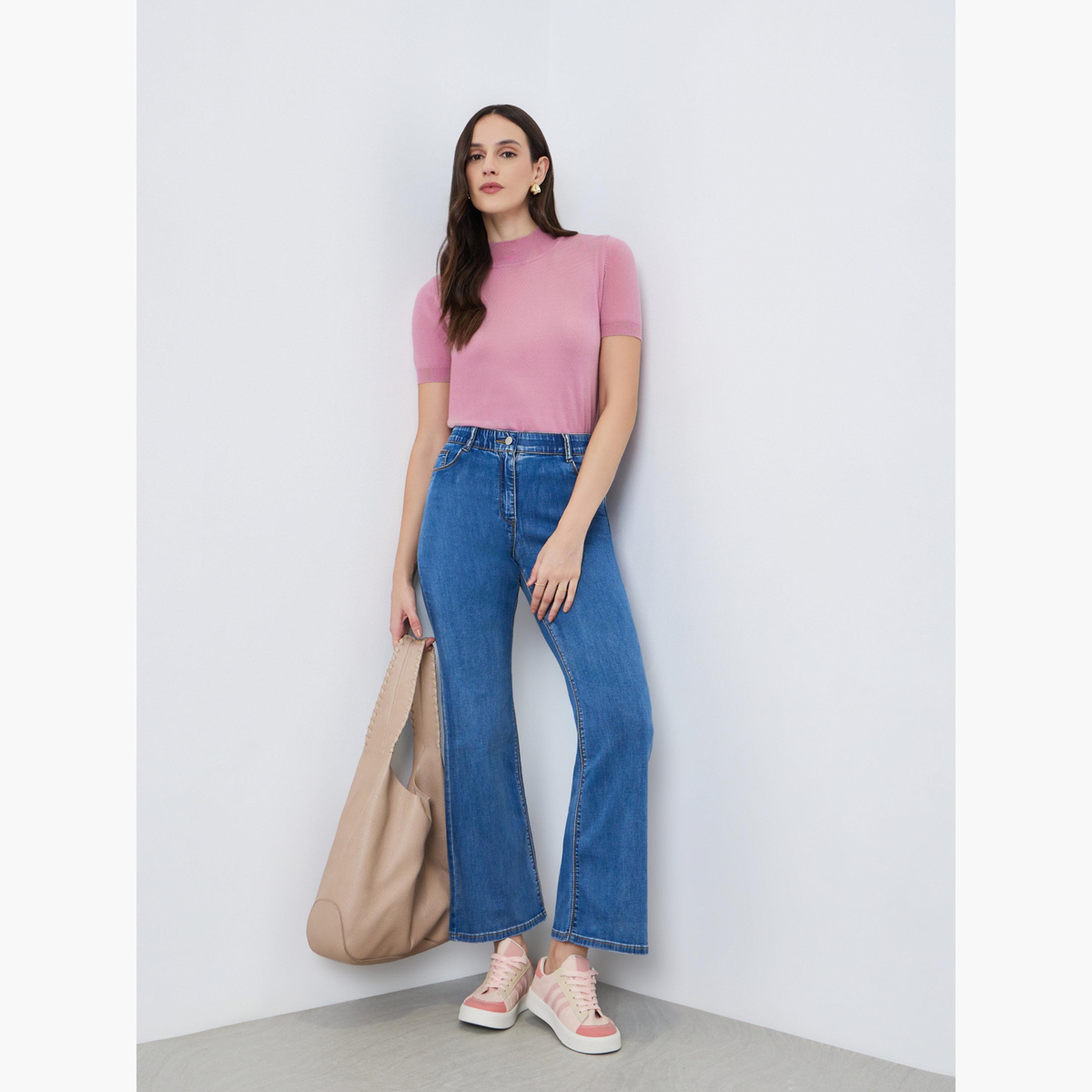 Styli Women Blue Loose Fit Mid-Rise Jeans-women-clothing-bottoms-jeans-image-2