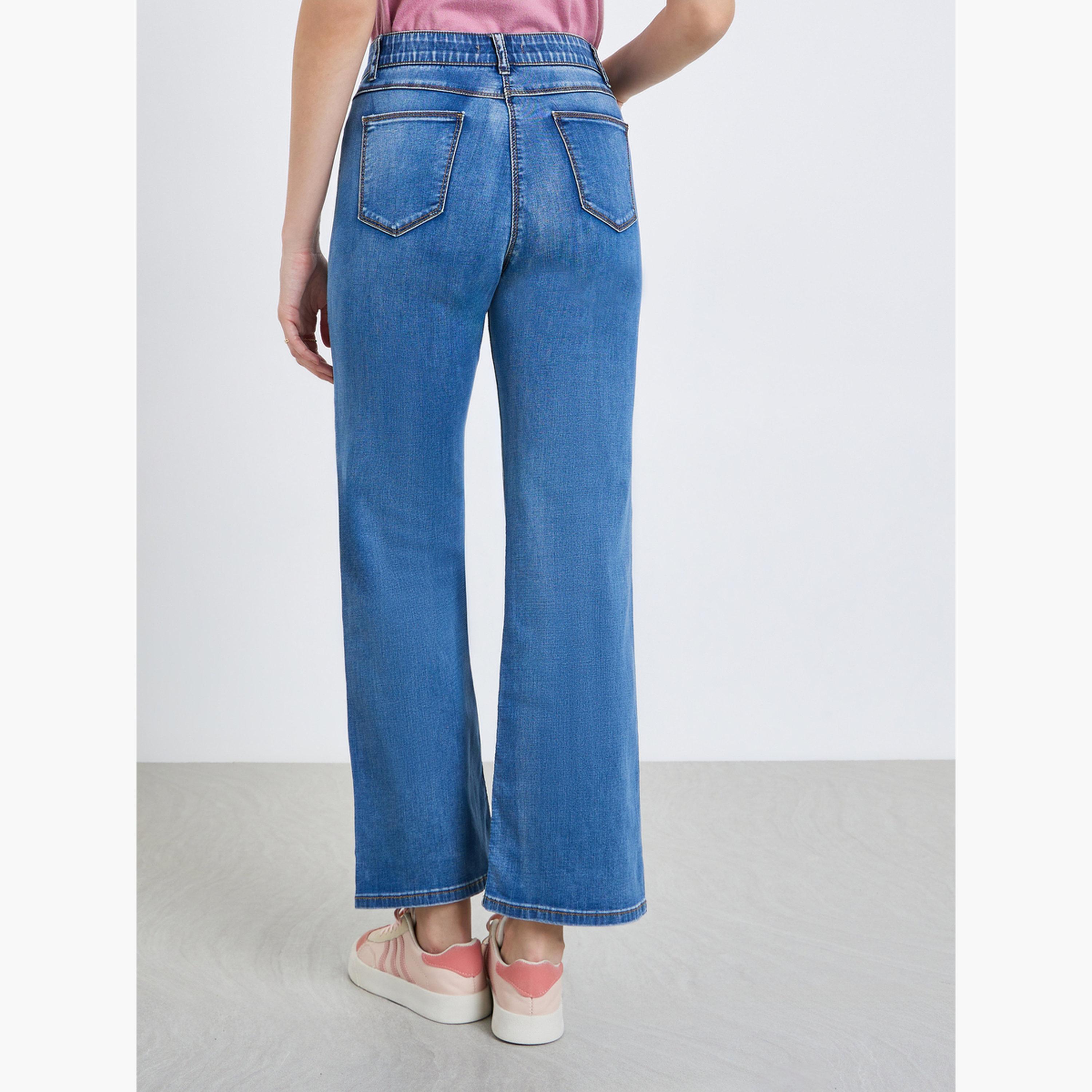 Styli Women Blue Loose Fit Mid-Rise Jeans-women-clothing-bottoms-jeans-image-4
