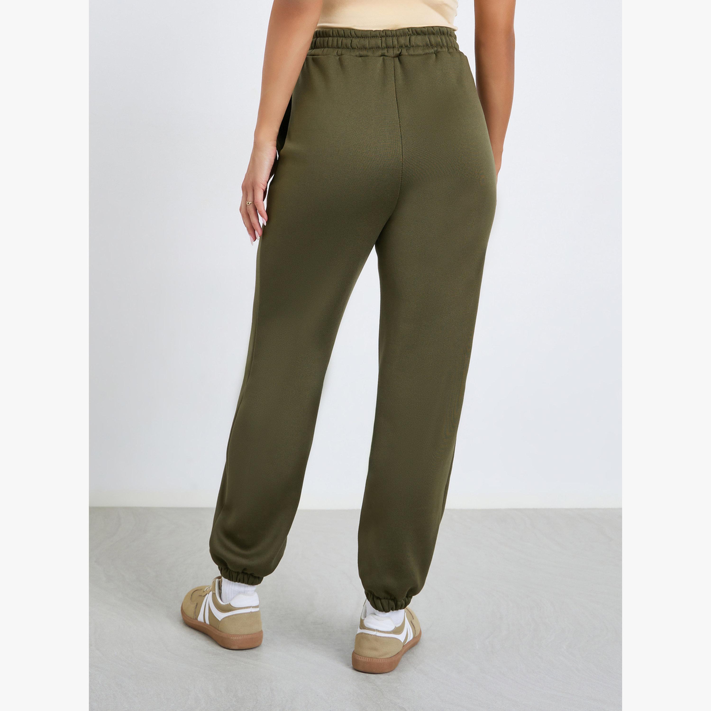 جوغر سادة بأطراف مطاطية-women-clothing-bottoms-joggers-image-3