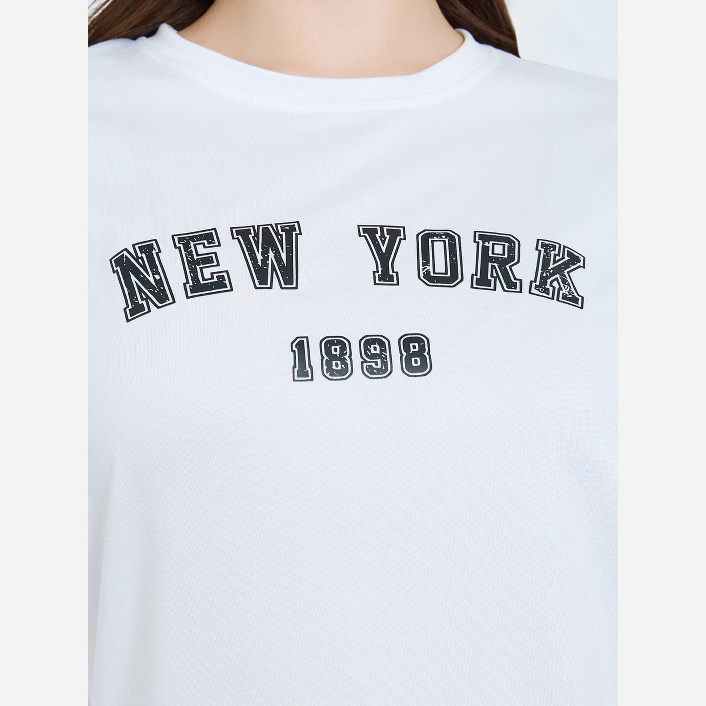 Styli White Long Sleeve Graphic T-Shirt-women-clothing-tshirts-image-3