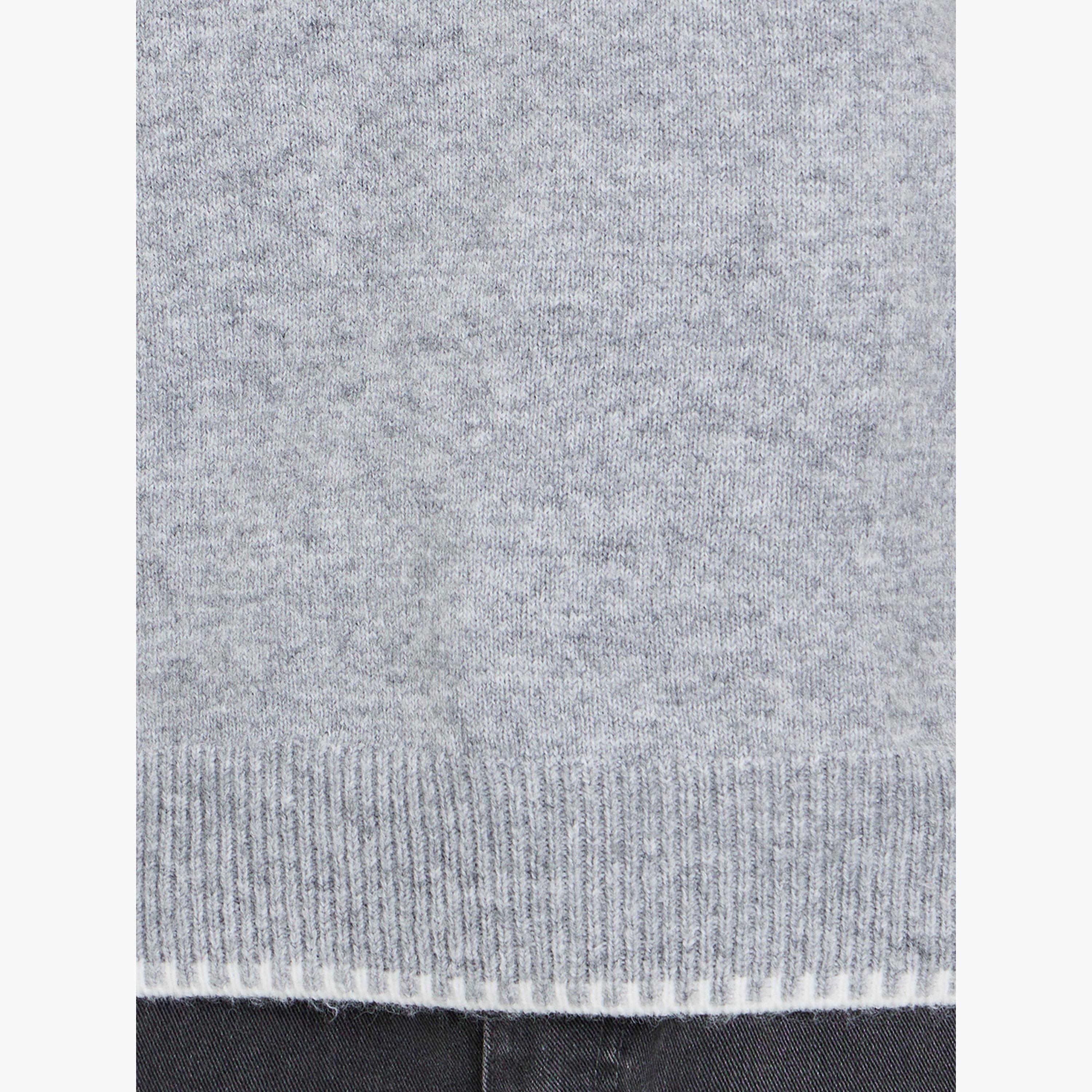 Styli Grey Textured Round Neck Long Sleeves Women's Knit Sweater-women-winterwear-cardigansandjumpers-jumpers-image-5