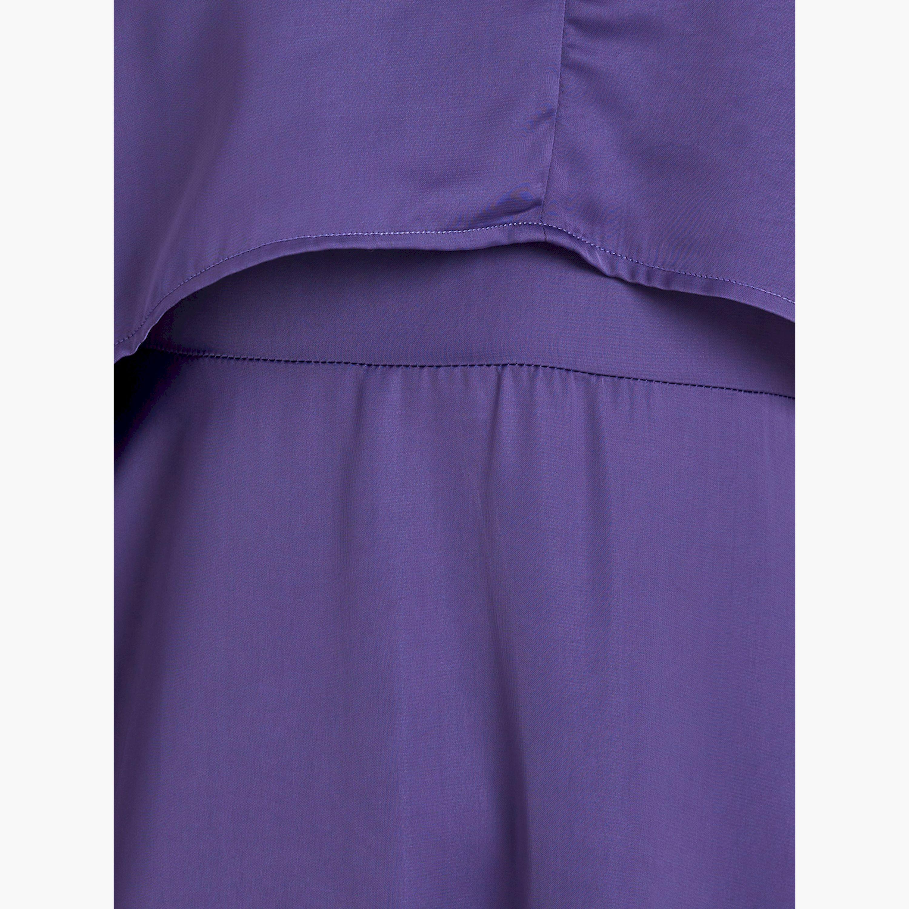 Styli Purple Satin Cape Sleeve A-Line Maxi Dress-women-clothing-dresses-image-5