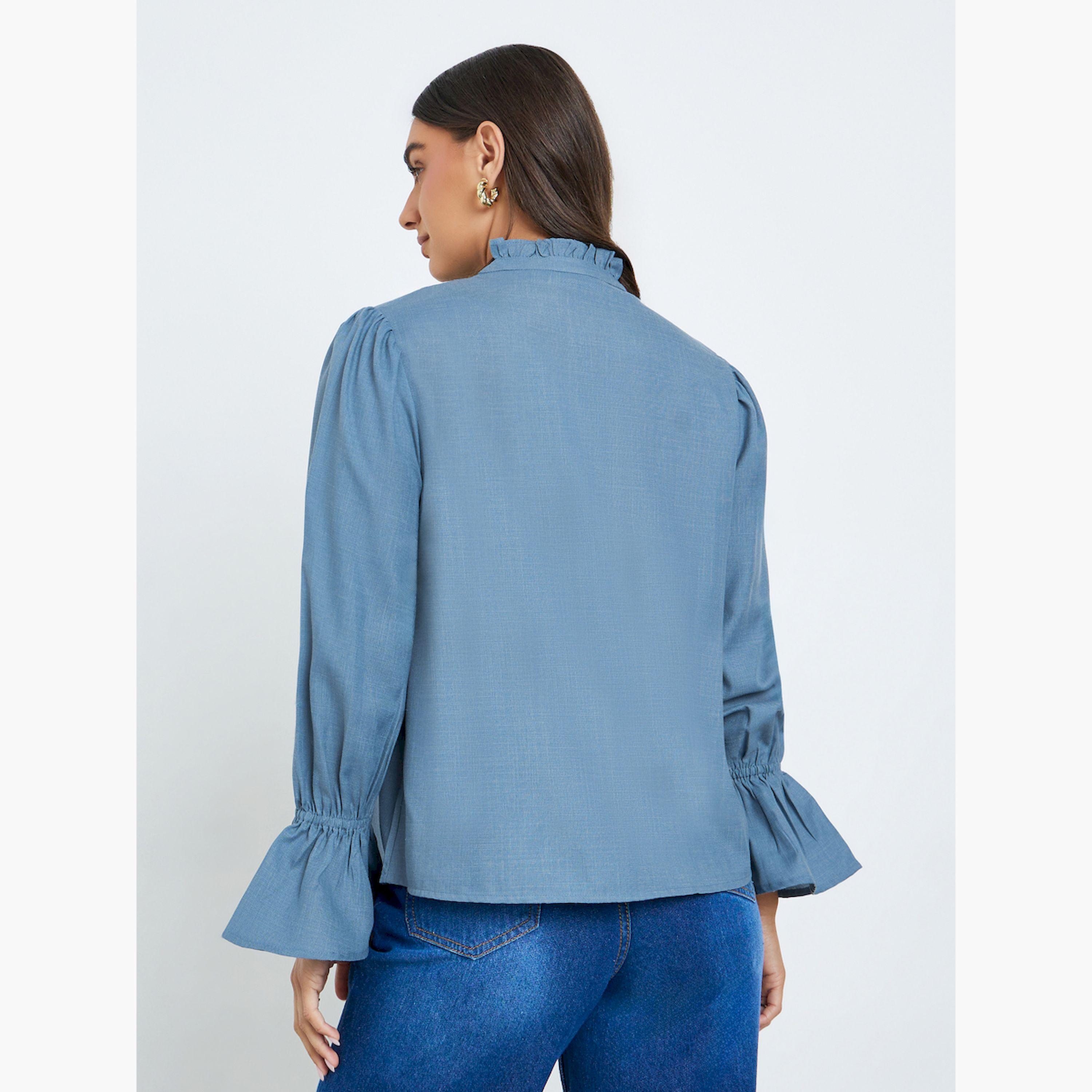 بلوزة بتفاصيل دانتيل-women-clothing-shirtsandblouses-blouses-image-3
