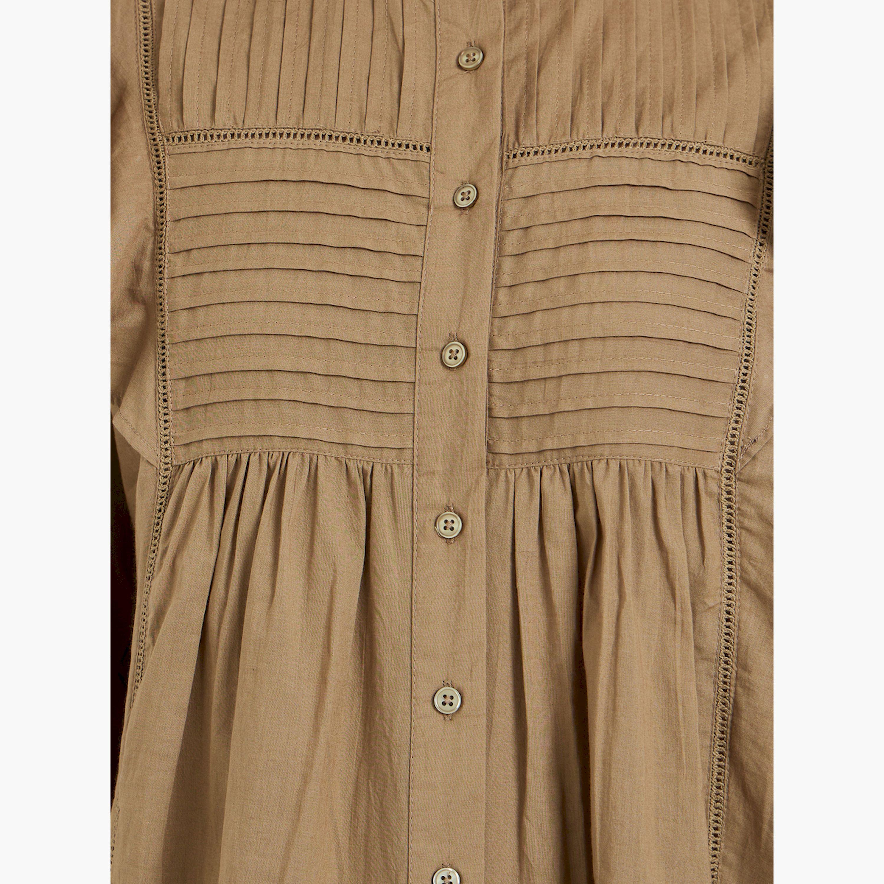 بلوزة بتفاصيل كشكش وكسرات بينتاك-women-clothing-shirtsandblouses-blouses-image-4