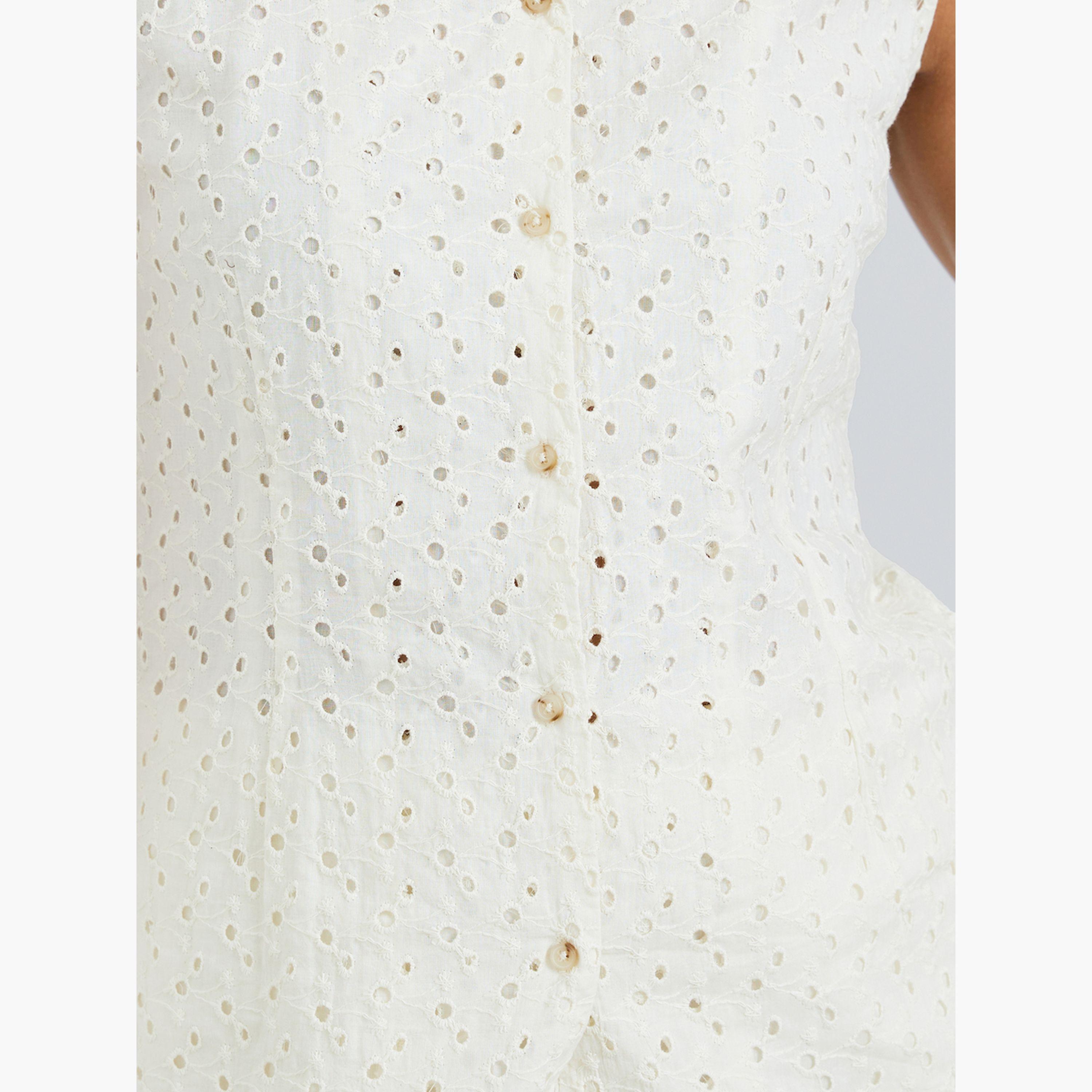 Styli Women Off-White Sleeveless Eyelet Blouse-women-clothing-shirtsandblouses-blouses-image-4