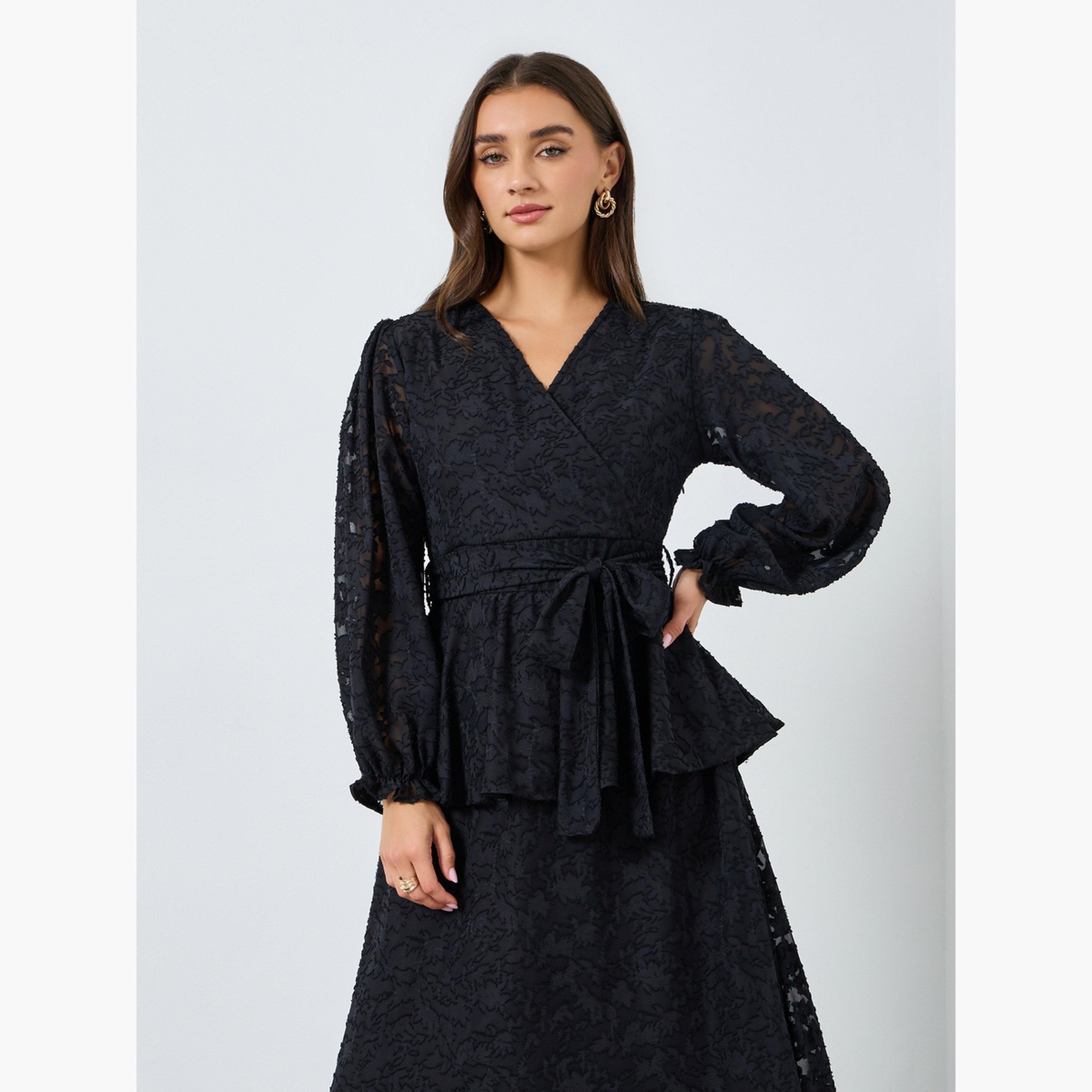 فستان ماكسي دانتيل بنمط لف-women-clothing-dresses-image-2