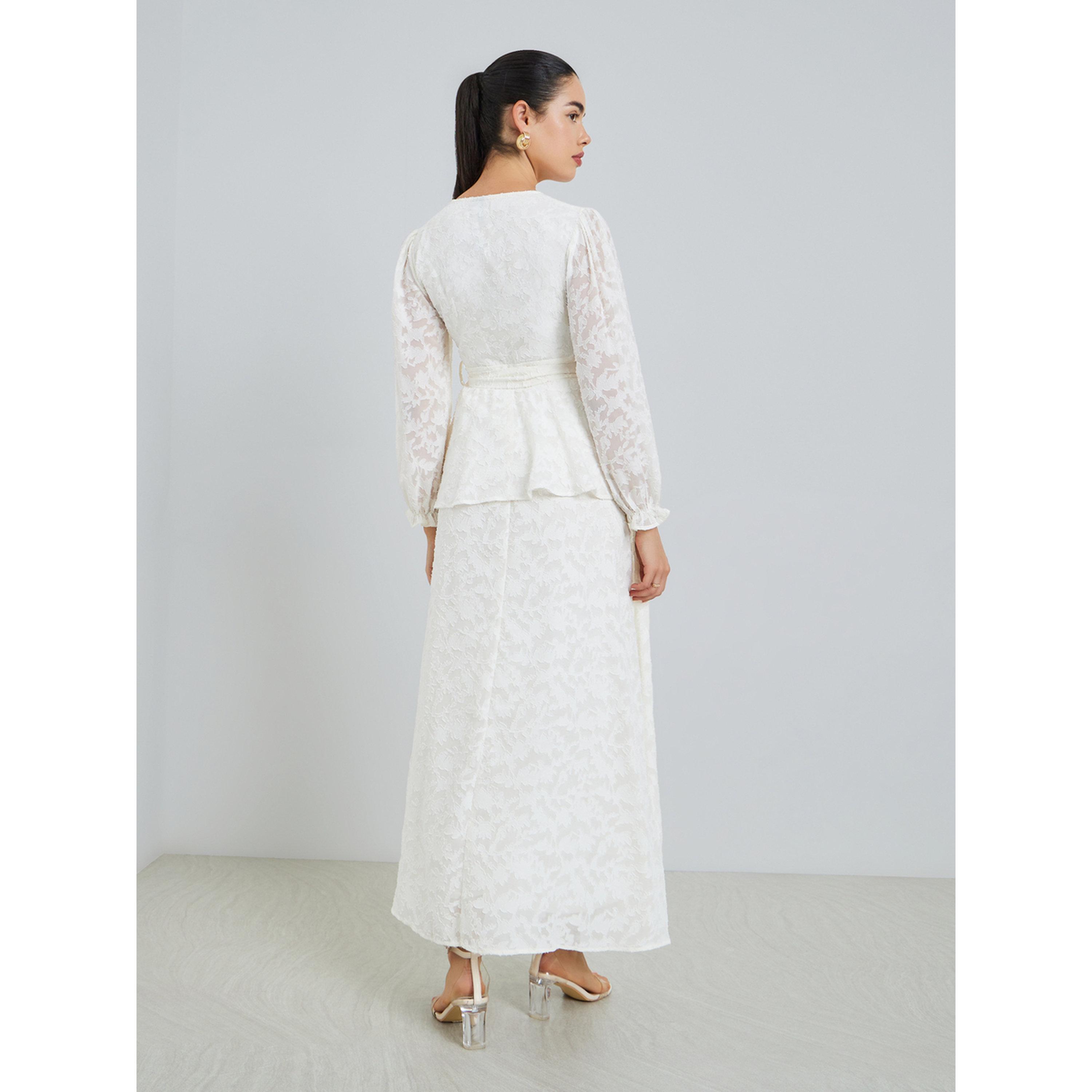 فستان طويل نسائي لف من الدانتيل-women-clothing-dresses-image-3
