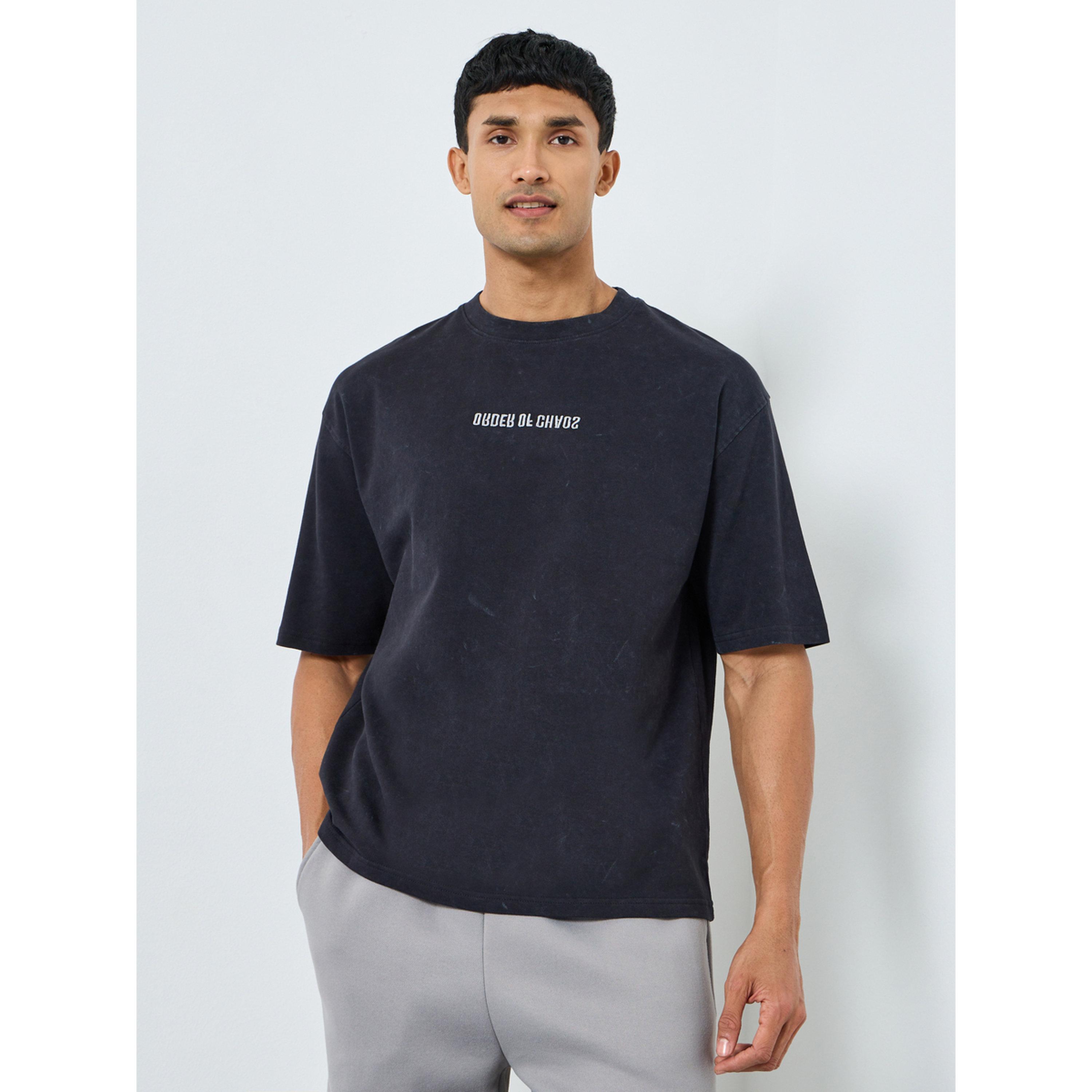 Styli Men Oversized Acid Wash Terry T-Shirt-men-clothing-tshirtsandpolos-tshirts-image-1