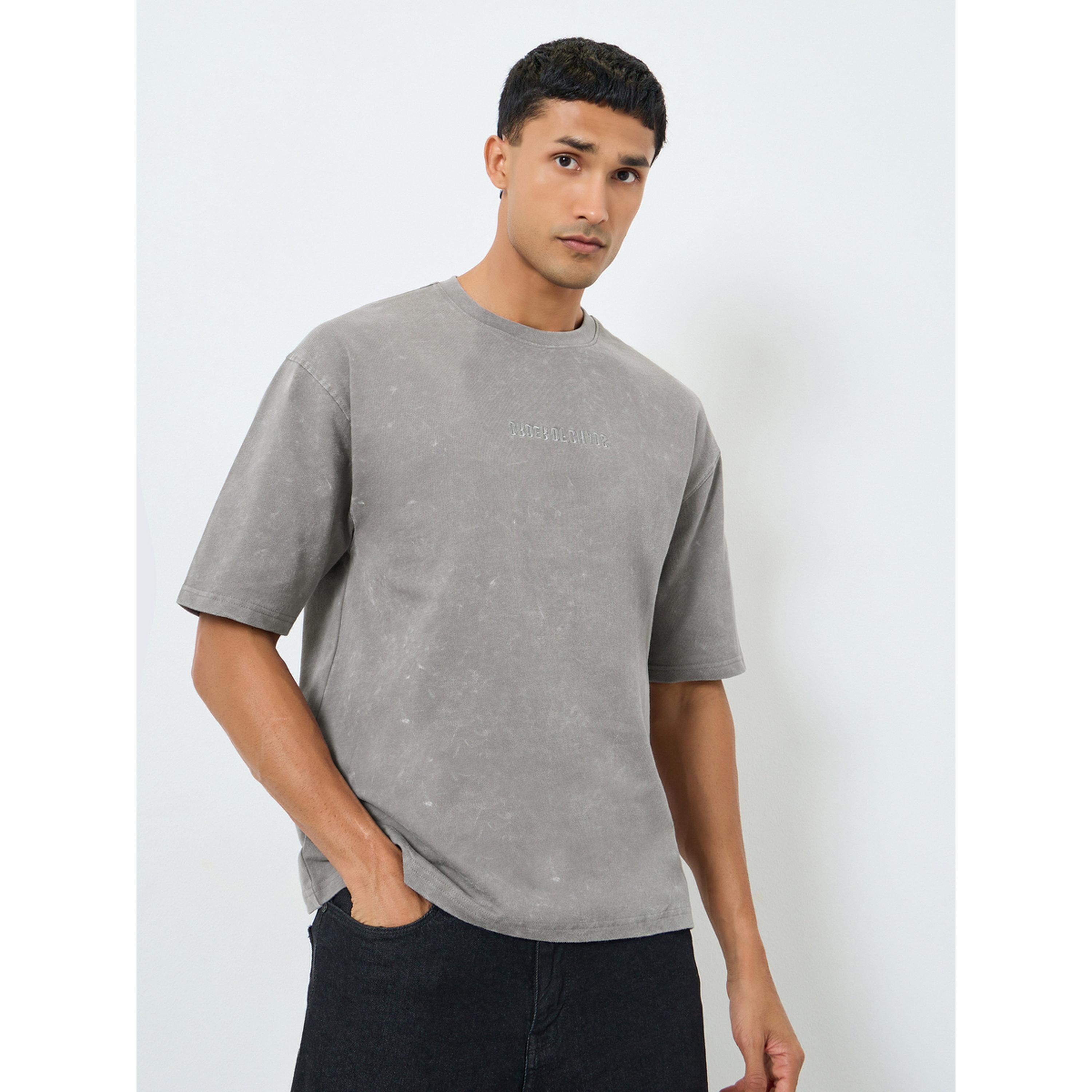 Styli Men Oversized Acid Wash Terry T-Shirt-men-clothing-tshirtsandpolos-tshirts-image-1