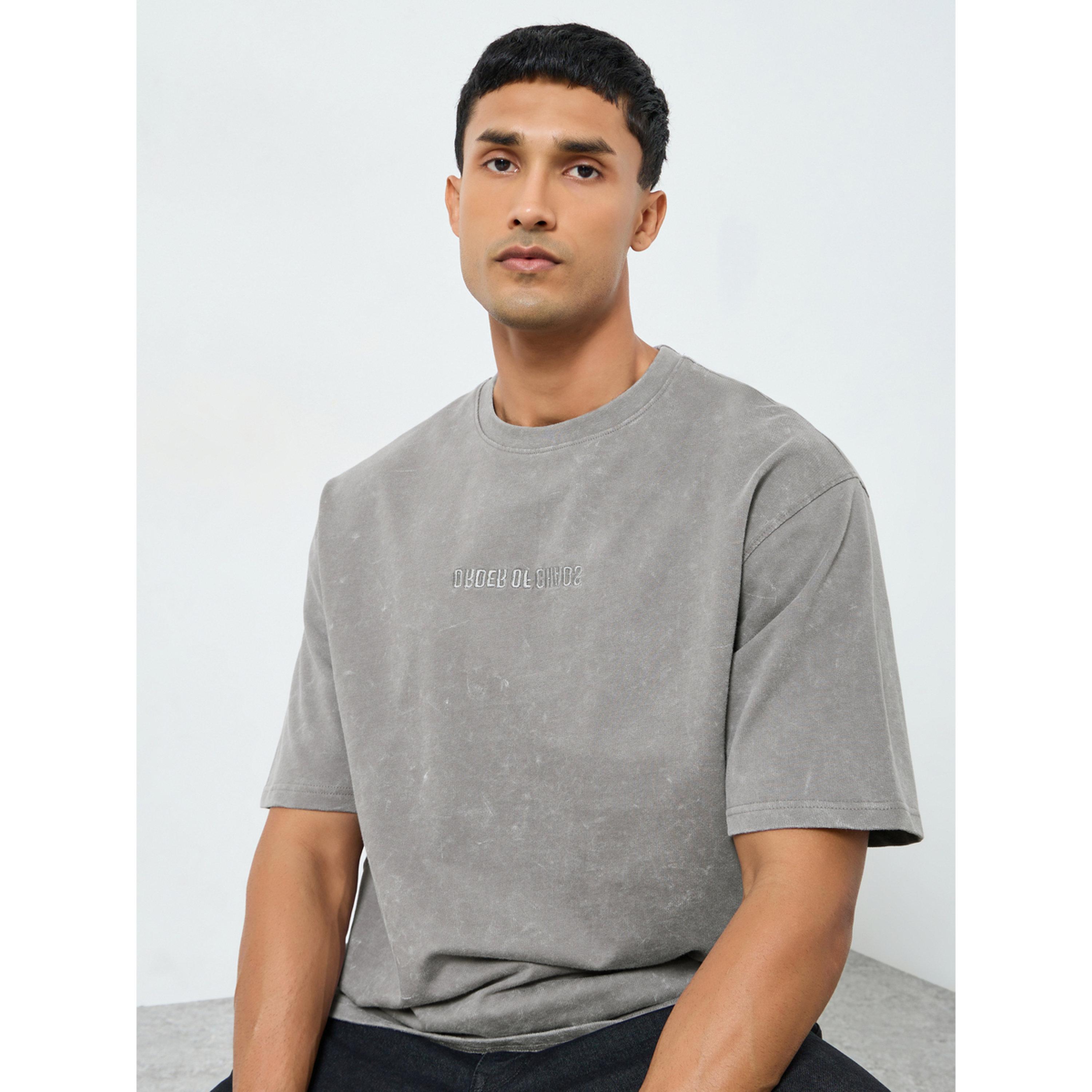 تيشيرت تيري واسع بنمط غسيل حمضي-men-clothing-tshirtsandpolos-tshirts-image-3