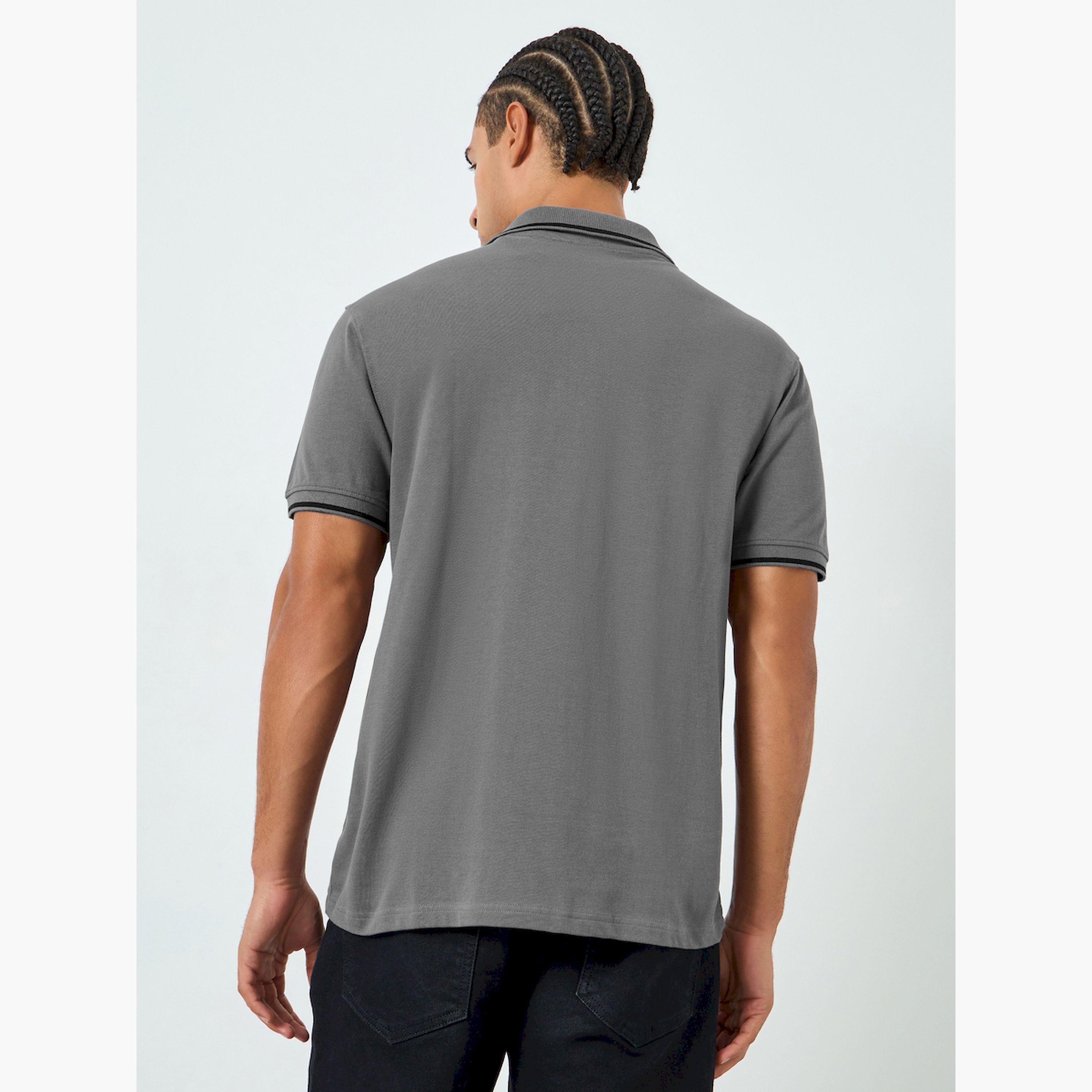 تيشيرت بولو بيكيه بقصة مريحة-men-clothing-tshirtsandpolos-polos-image-4