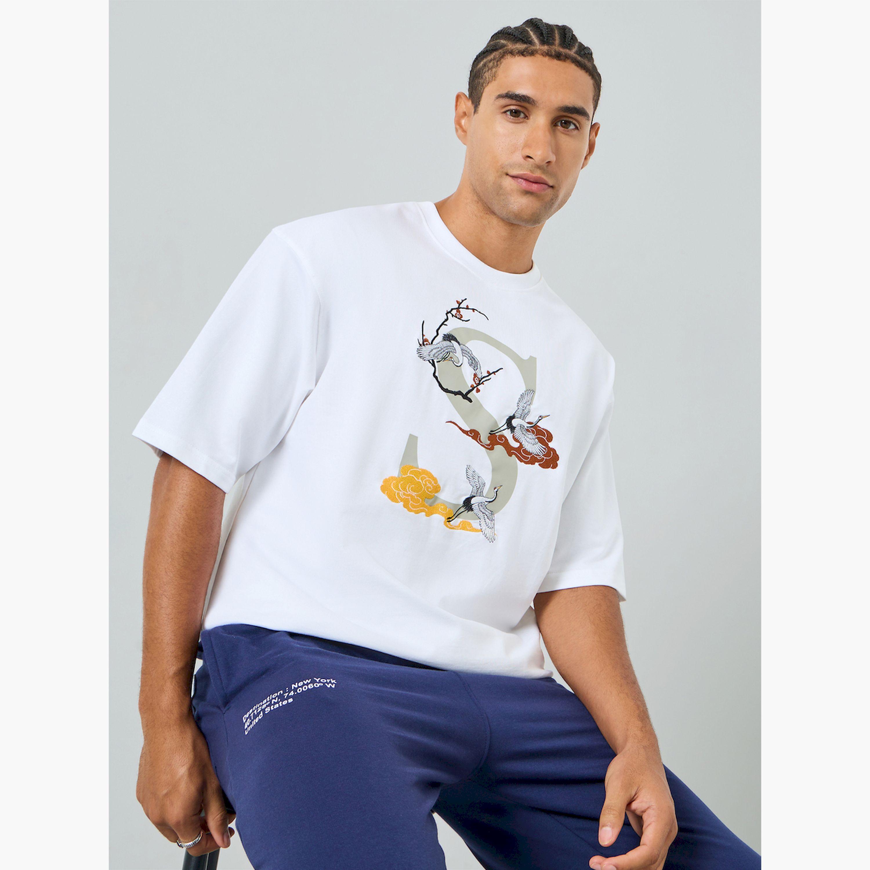 Styli Men Oversized Embroidered Terry T-Shirt-men-clothing-tshirtsandpolos-tshirts-image-3