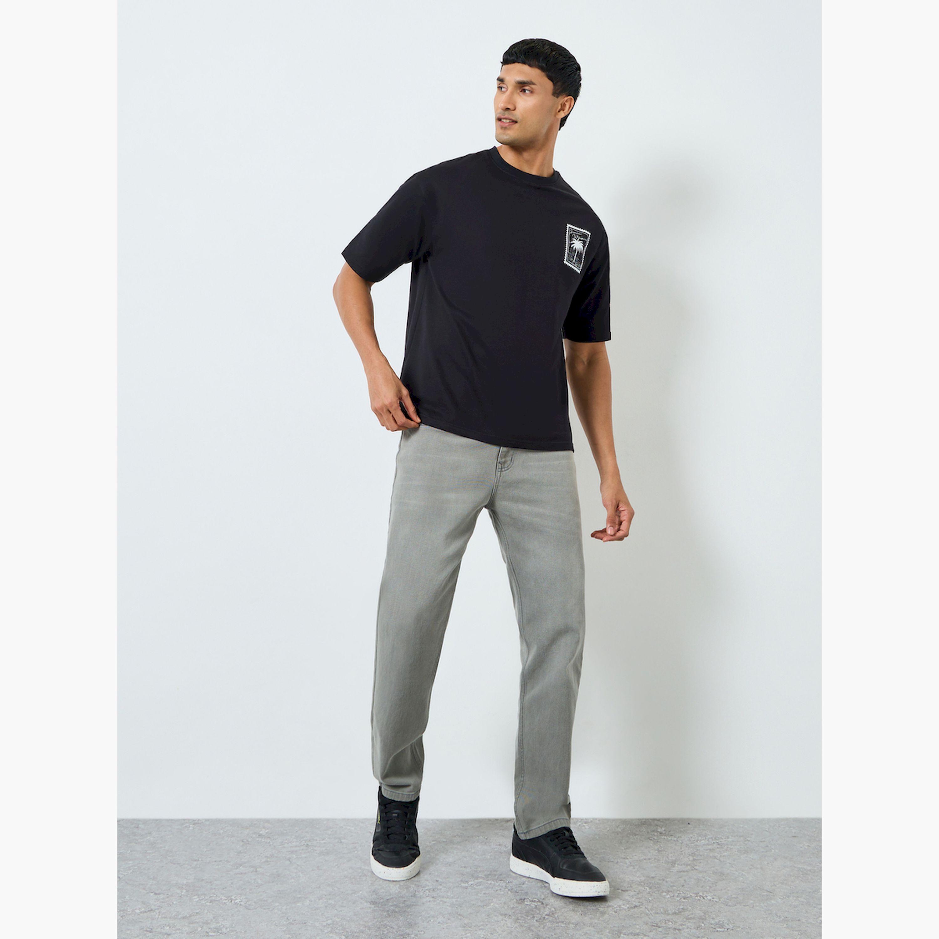 تيشيرت فضفاض بطبعة جرافيك-men-clothing-tshirtsandpolos-tshirts-image-2