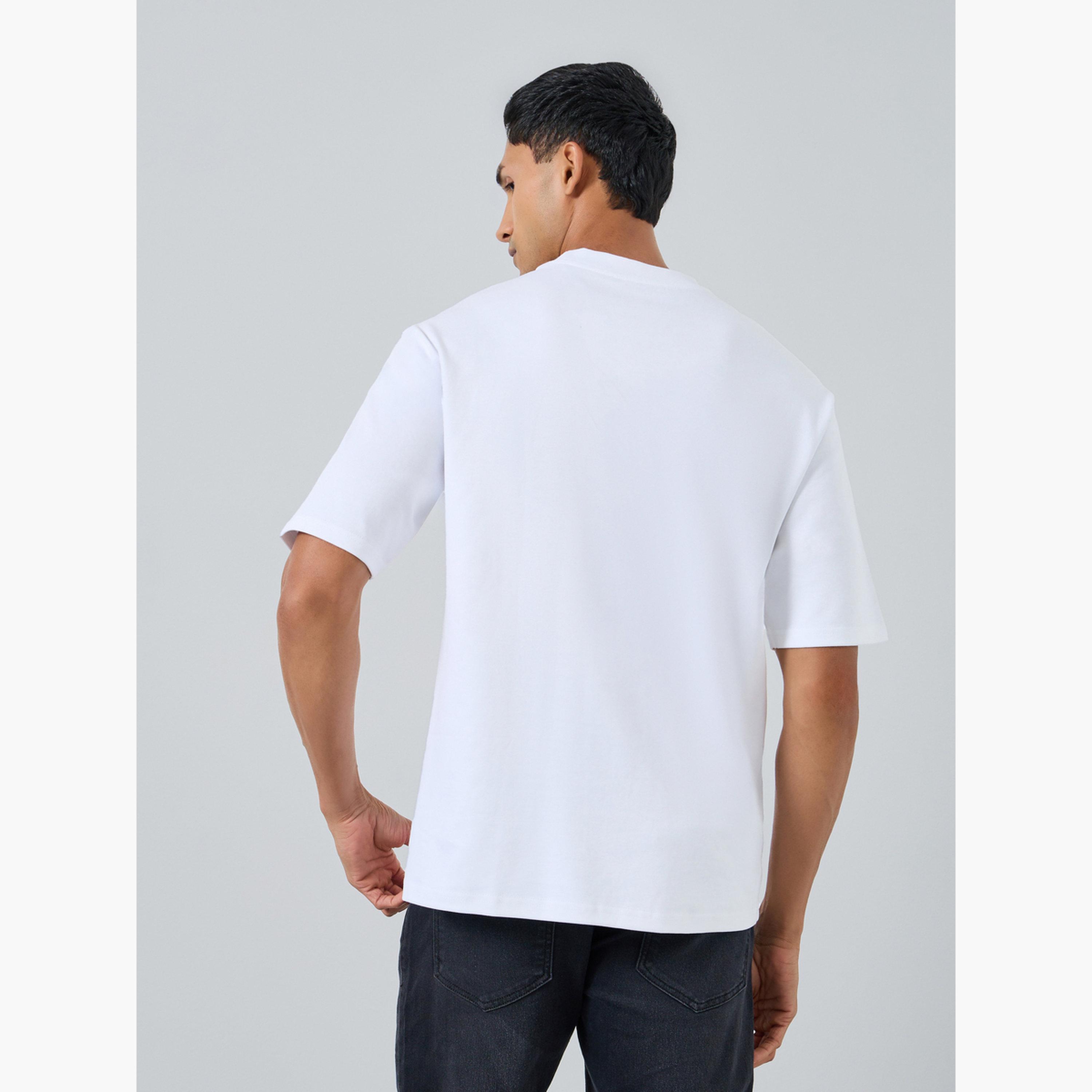 Styli Men White Embroidered Oversized T-Shirt-men-clothing-tshirtsandpolos-tshirts-image-4