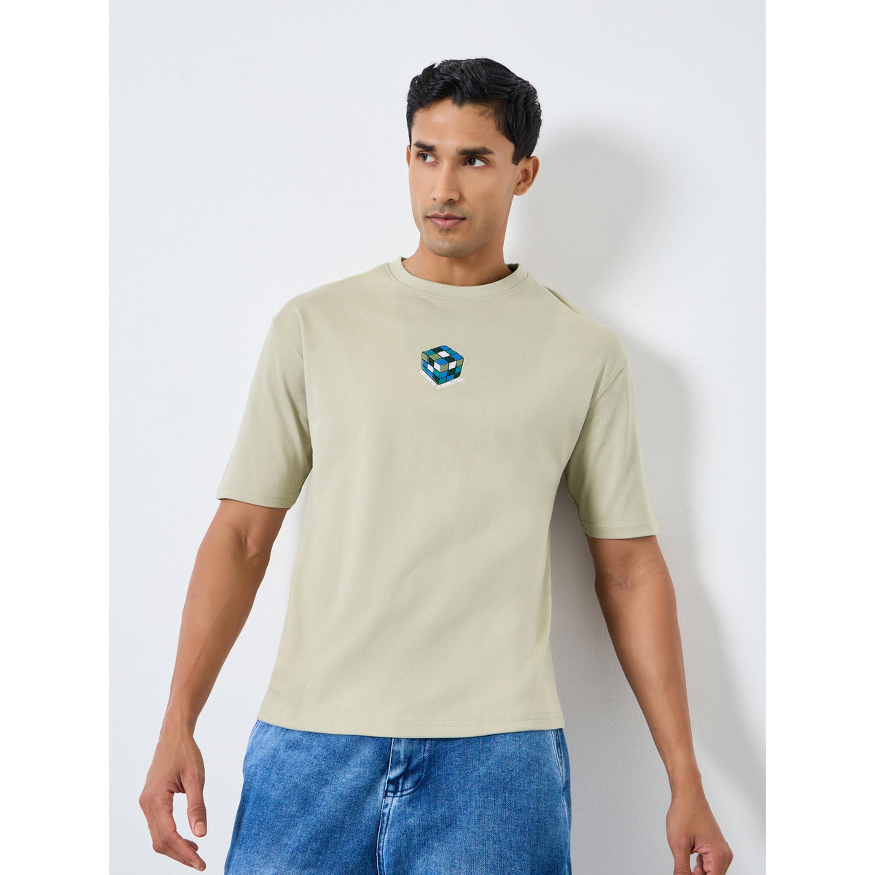 تيشيرت فضفاض مطرز-men-clothing-tshirtsandpolos-tshirts-image-1