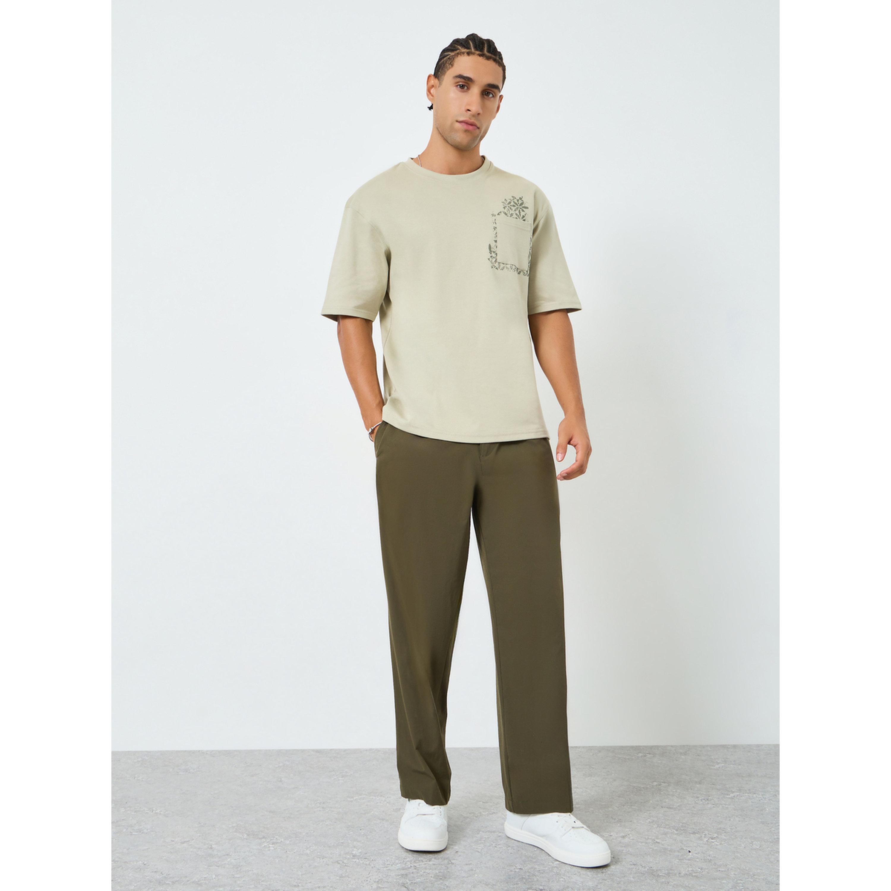 Styli Men Oversized Graphic T-Shirt with Pocket-men-clothing-tshirtsandpolos-tshirts-image-2