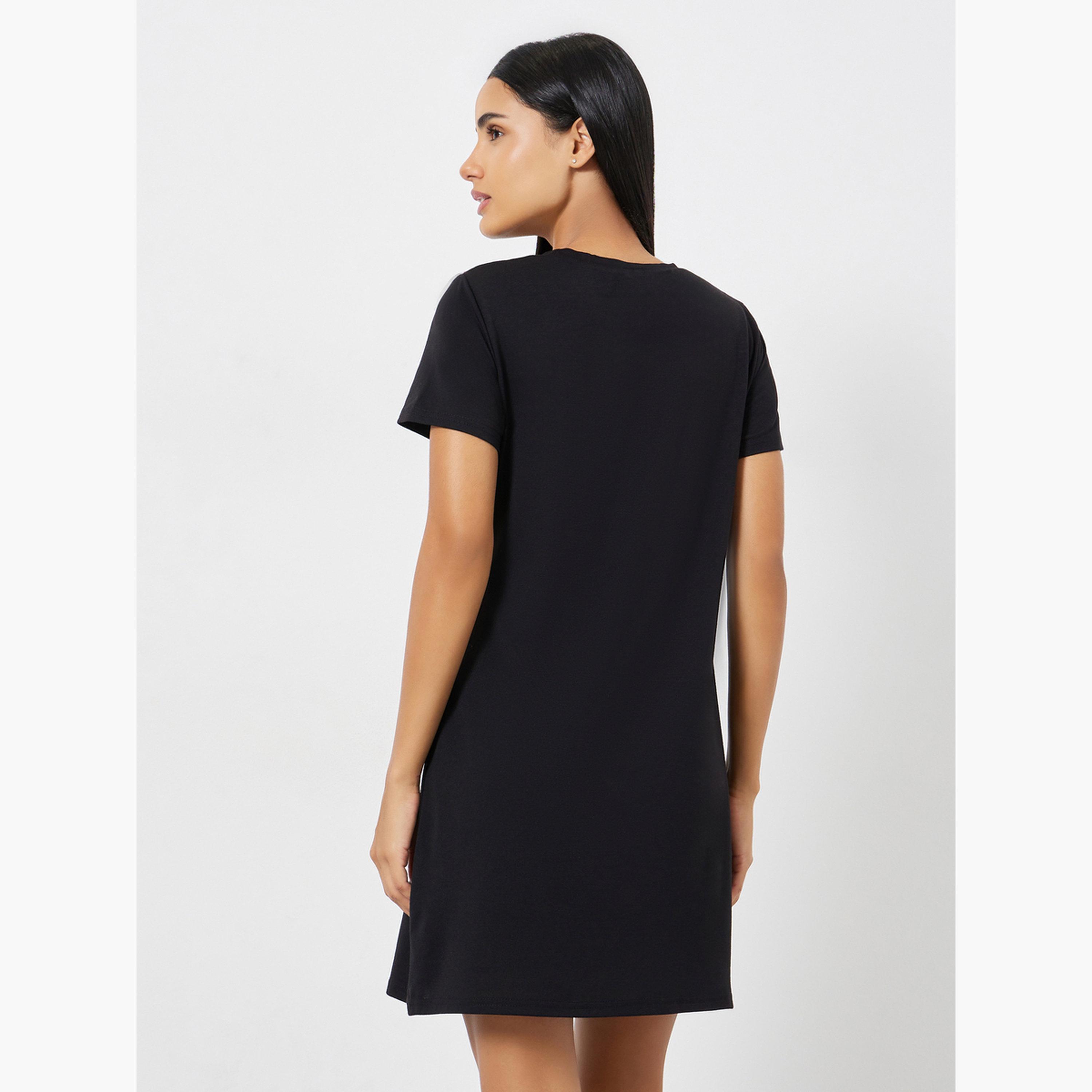قميص نوم تيشيرت بطبعة قطة-women-clothing-nightwear-nighties-image-3
