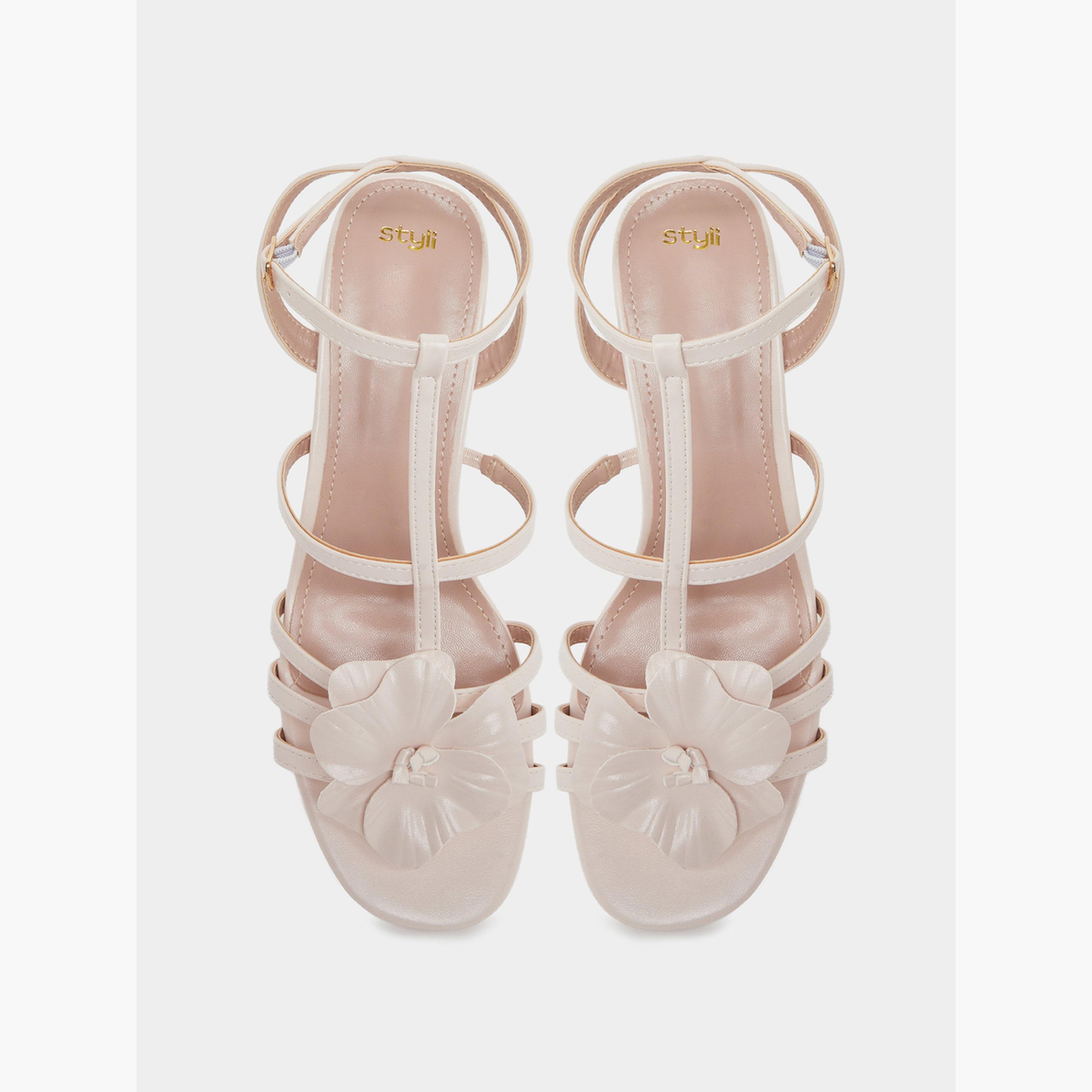 صندل كعب برباط كاحل وتفاصيل زهرة-women-shoes-sandals-heeled-image-5