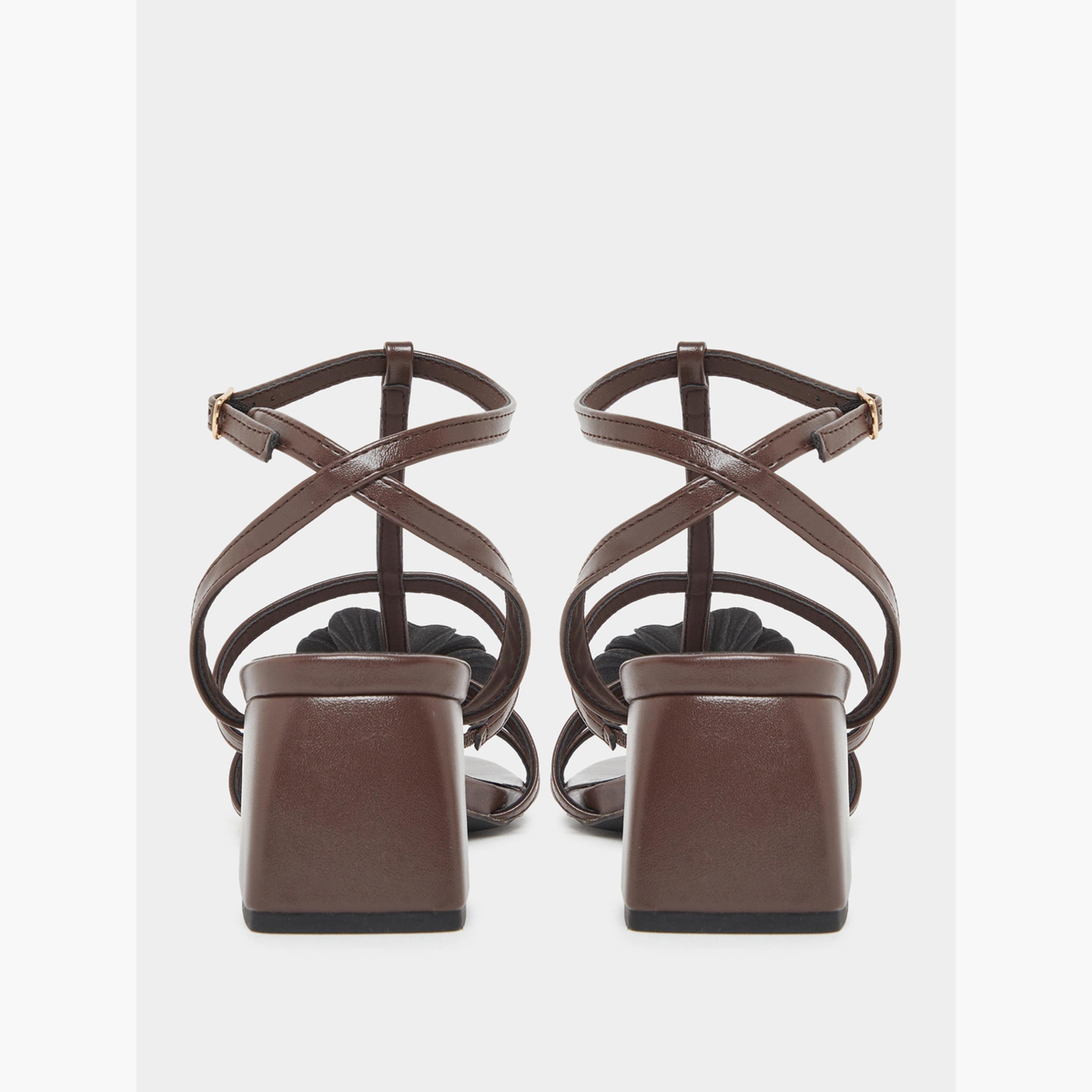 صندل كعب برباط كاحل وتفاصيل زهرة-women-shoes-sandals-heeled-image-5