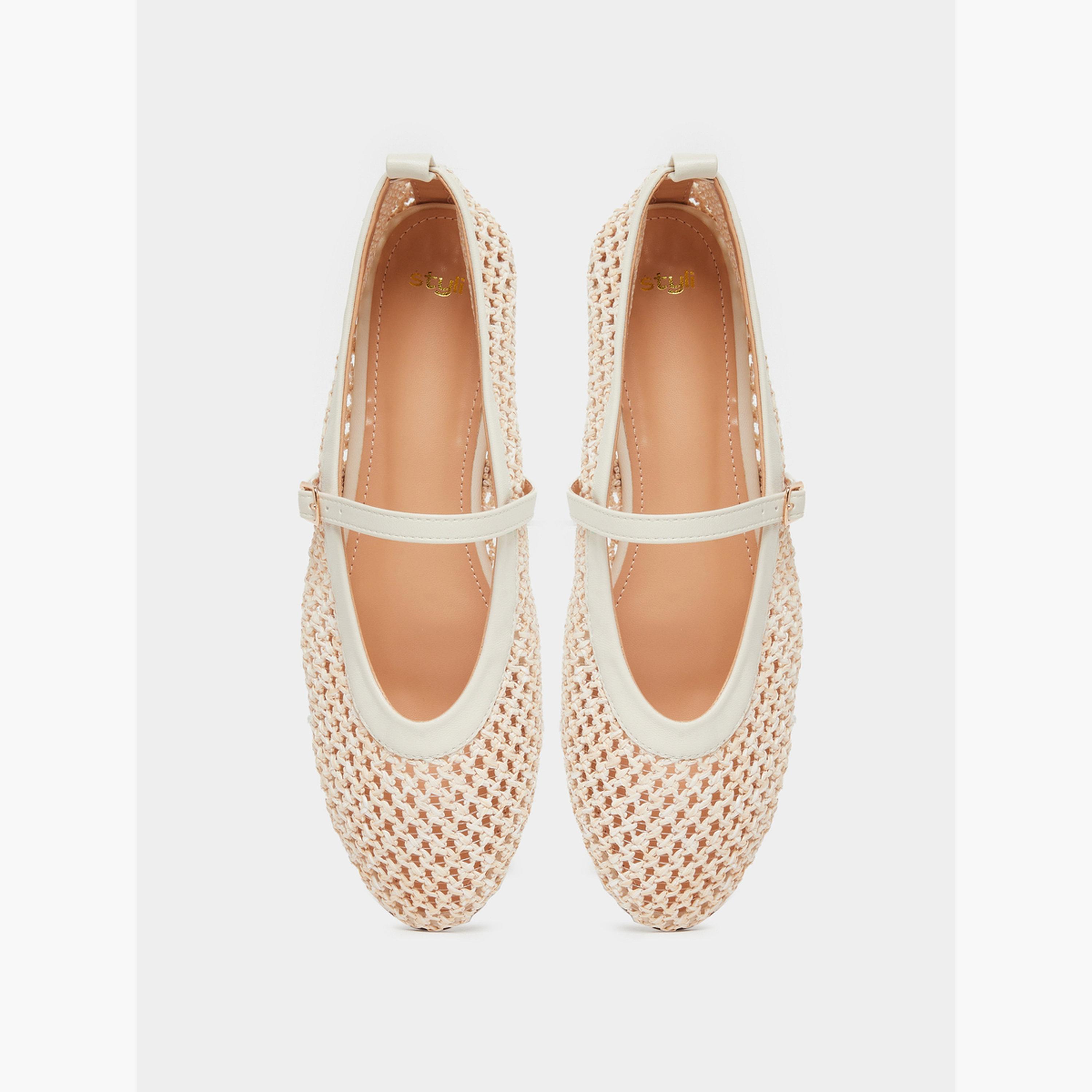 حذاء باليرينا فلات منسوجة-women-shoes-flats-loafers-image-5