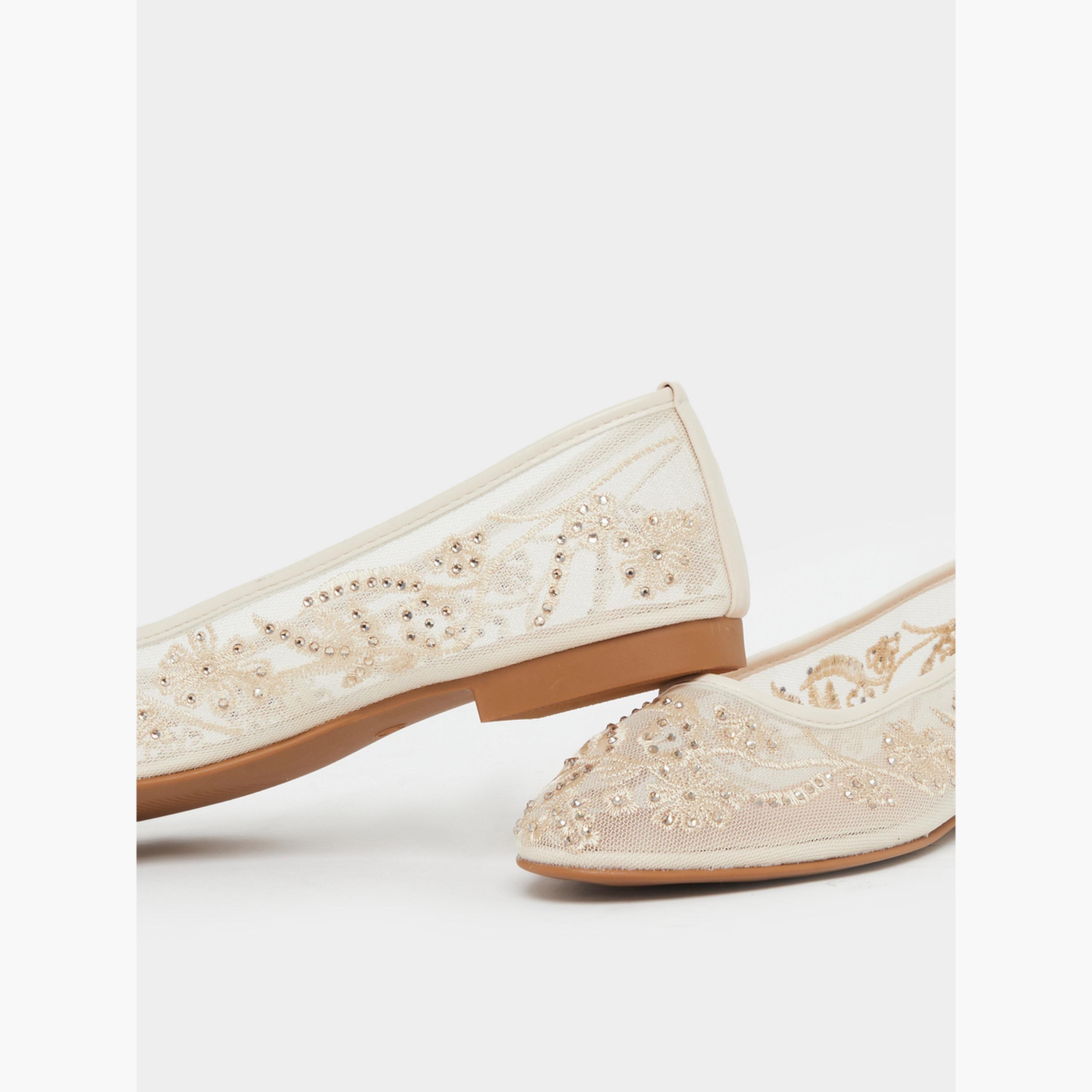 حذاء باليرينا شبكي ومزين-women-shoes-flats-ballerinas-image-4