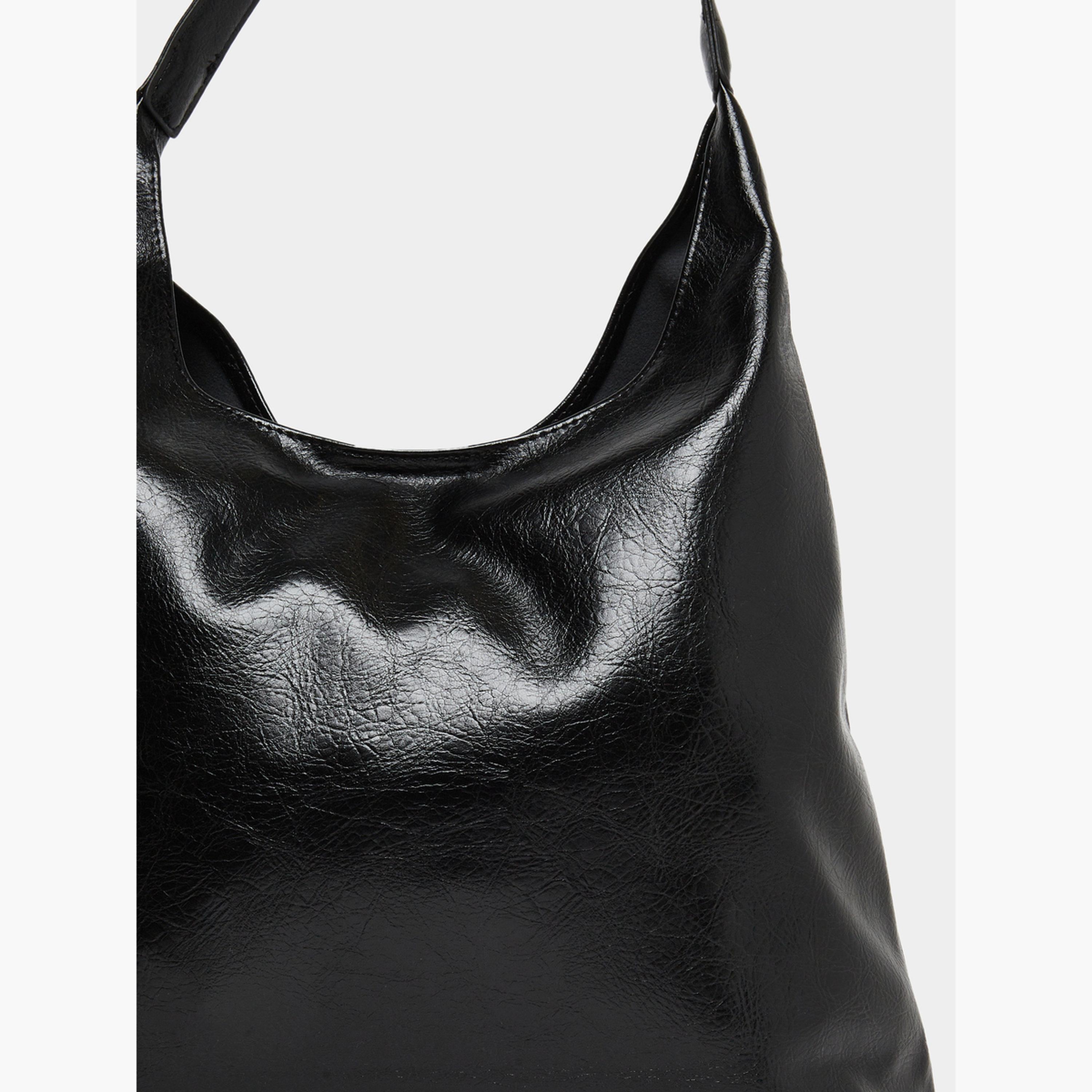 Styli Black Hobo Shoulder Bag with Pouch-women-bagsandwallets-handbags-image-3
