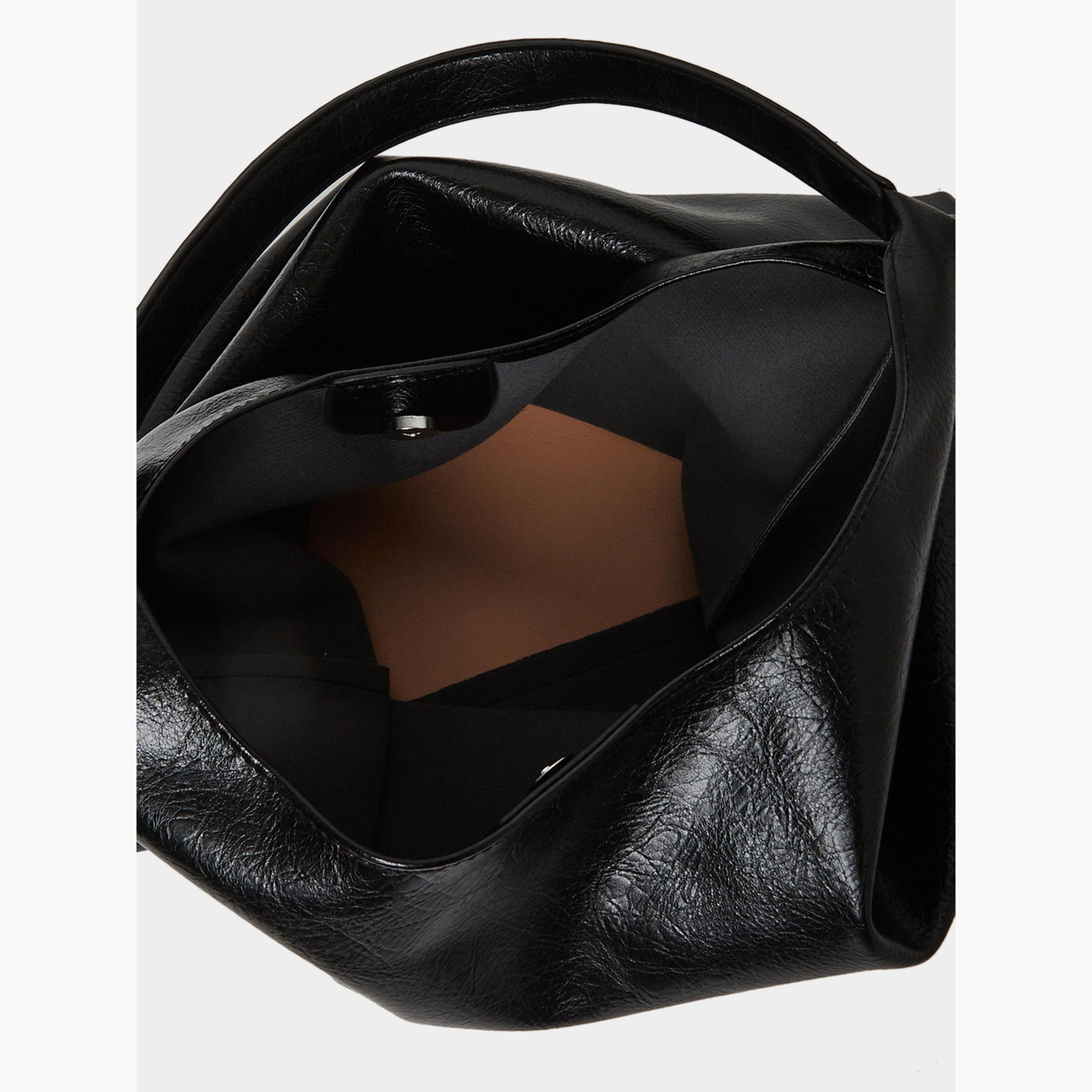 Styli Black Hobo Shoulder Bag with Pouch-women-bagsandwallets-handbags-image-4