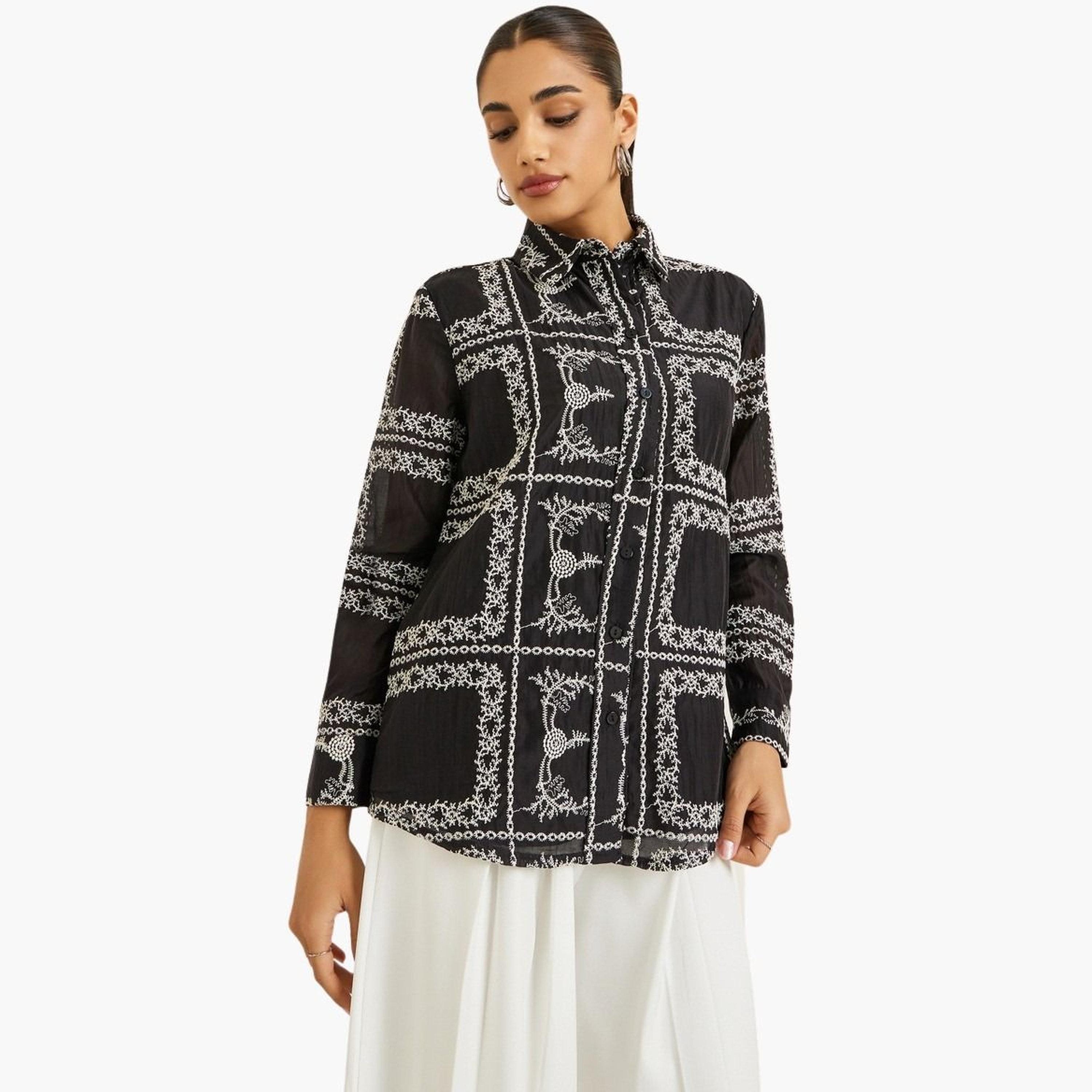 بلوزة مطرزة بزهور-women-clothing-shirtsandblouses-shirts-image-1